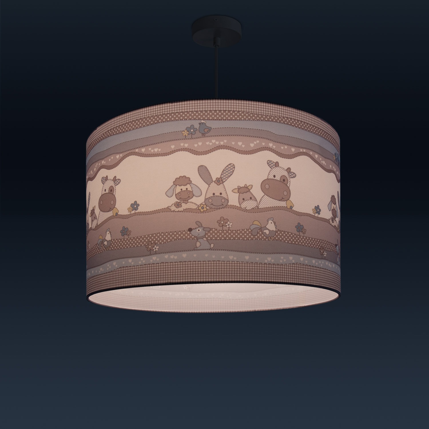 Paco Home Pendelleuchte »Cosmo 210«, 1 flammig, Leuchtmittel E27 | ohne Leuchtmittel, Kinderlampe Deckenlampe LED Kinderzimmer Lampe Tier-Motiv, E27