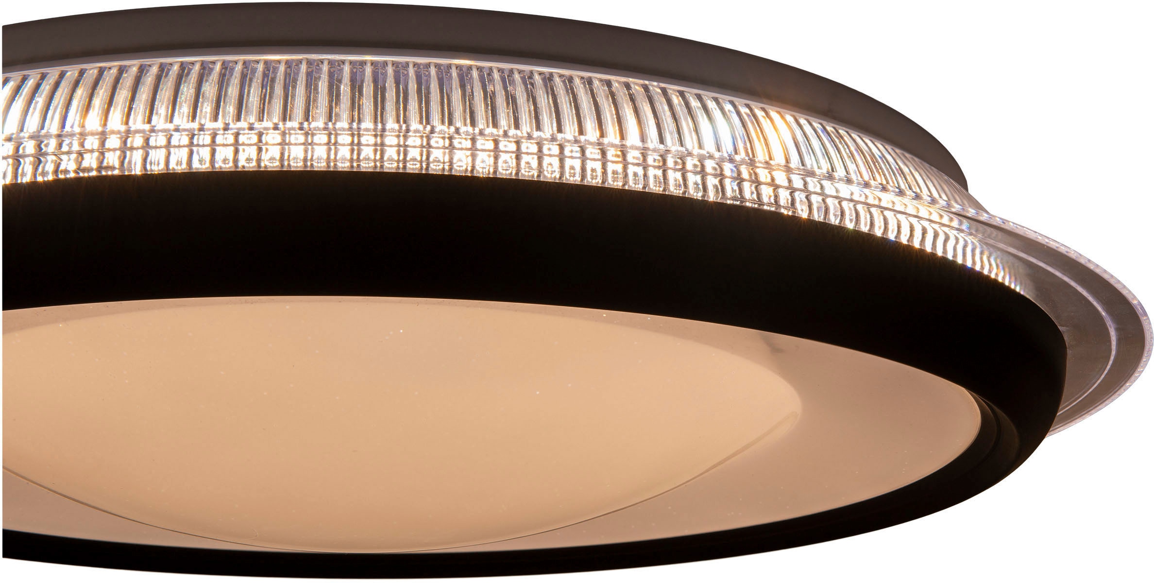 näve LED Deckenleuchte »Canna«, 1 flammig, inkl.CCT- / RGB Farbwechsler, Infrarot Fernbedienung, dimmbar, d:45cm