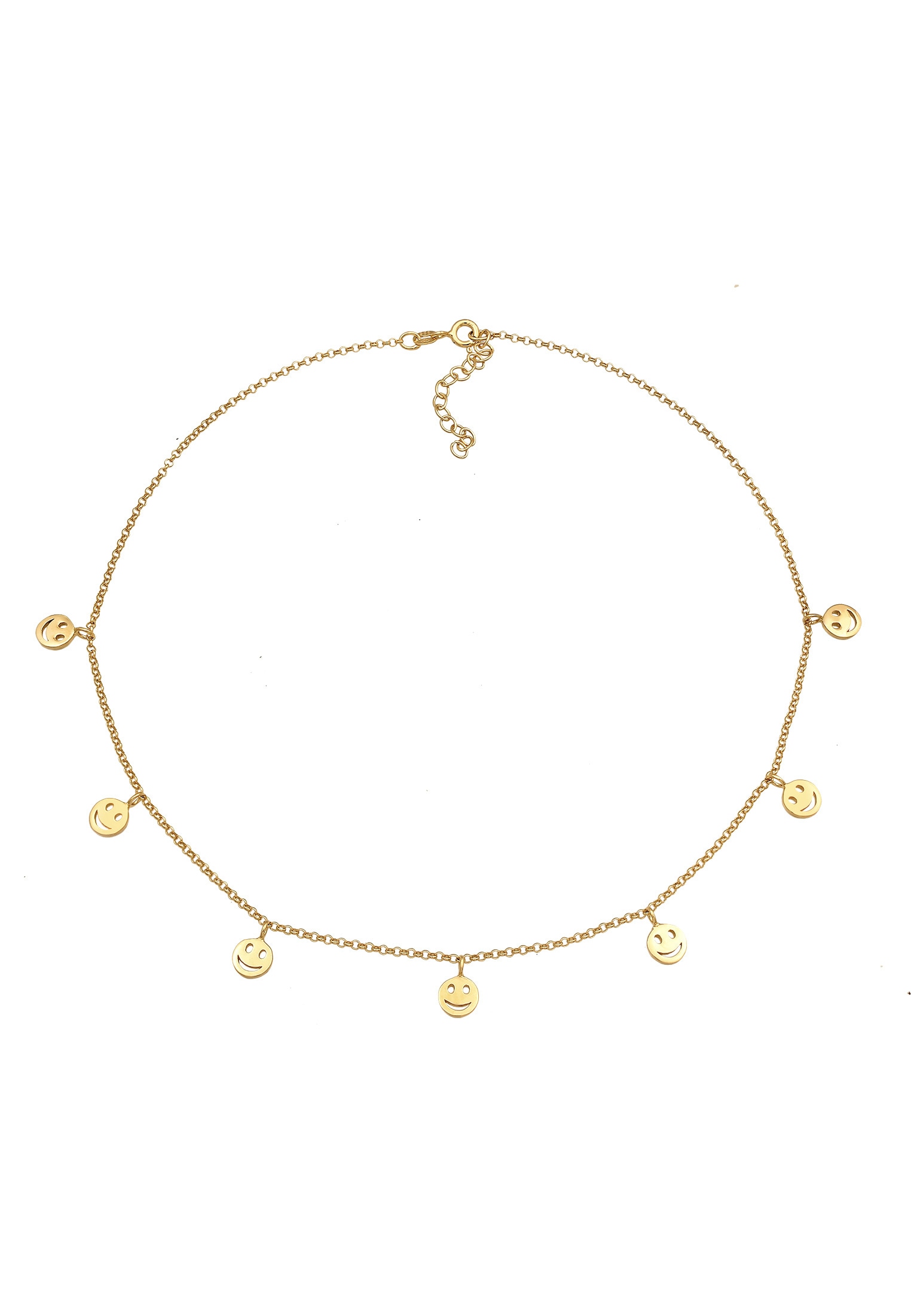 Elli Choker »Halskette Choker Kette Basic Smiling 925 Silber«