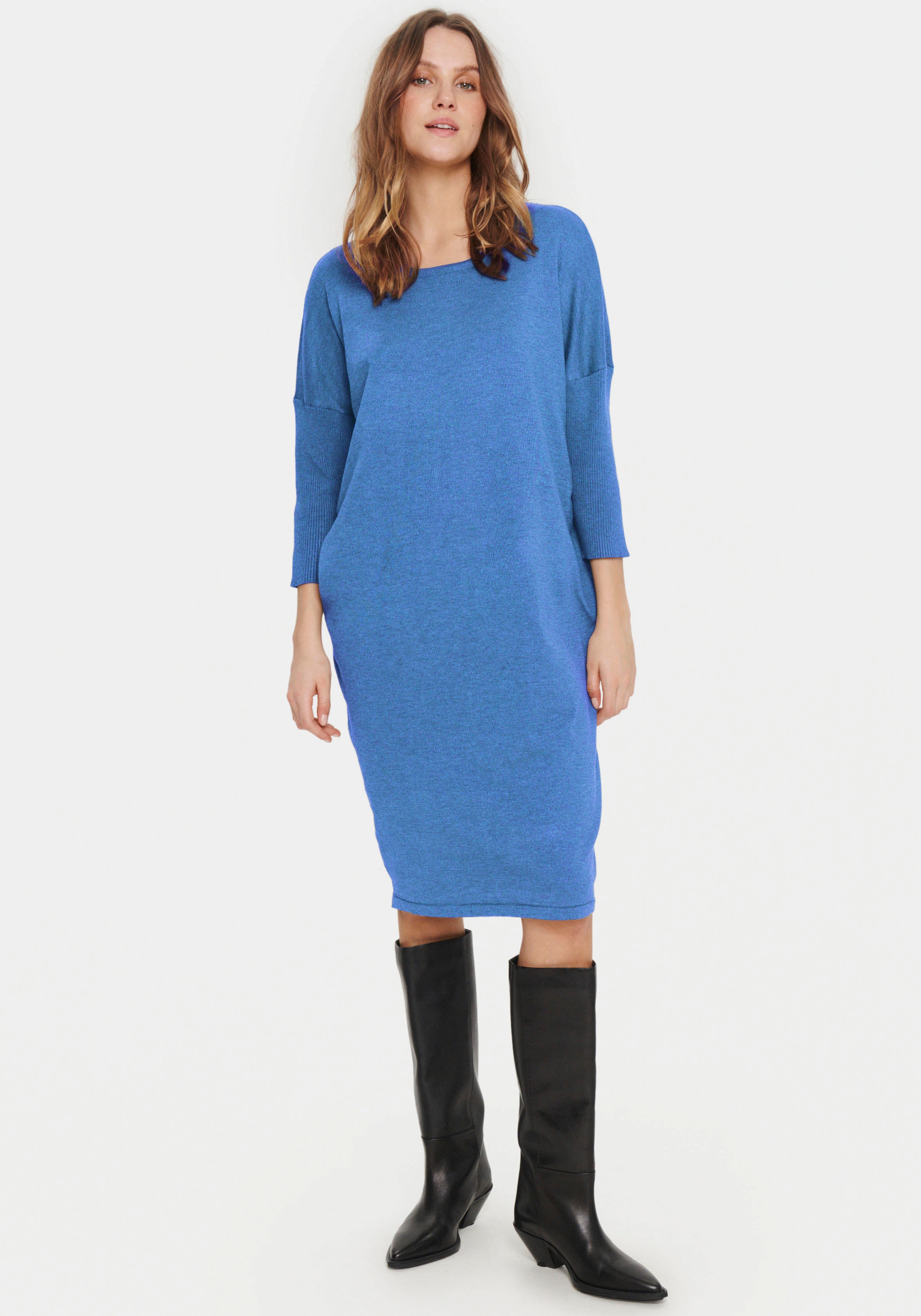 Saint Tropez Strickkleid »MilaSZ R-N Dress«, mit 3/4 Ärmel
