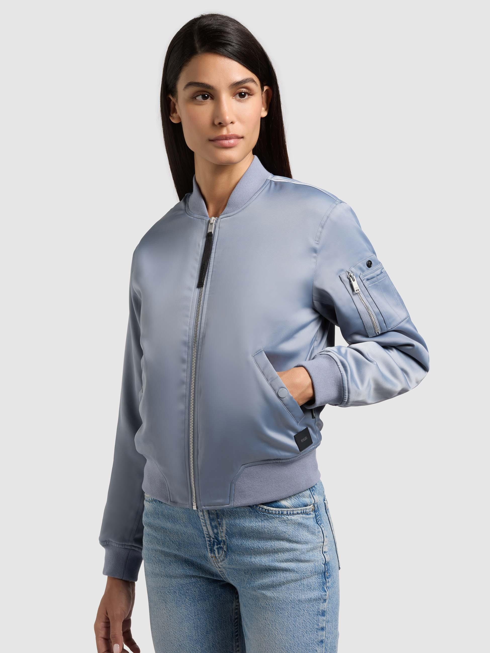 khujo Bomberjacke »Bomberjacke Beth« ohne Kapuze Seidig glatte Blousonjacke