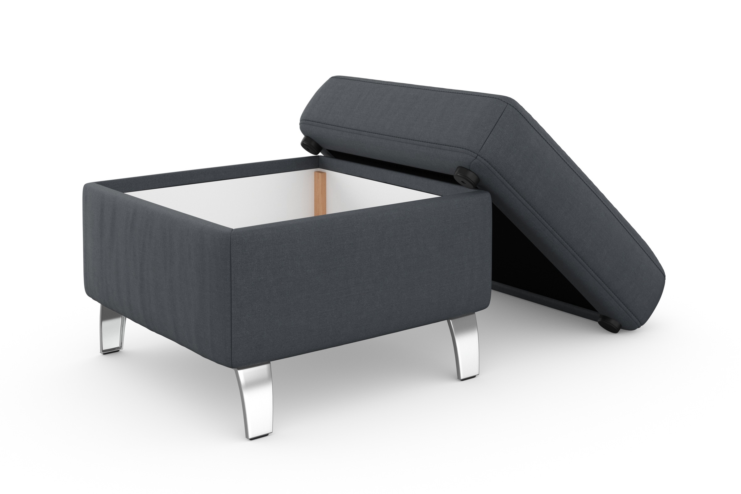 sit&more Stauraumhocker »Visby« auch erhältlich in dem mit Wasser zu reinigendem "Soft clean" Bezug