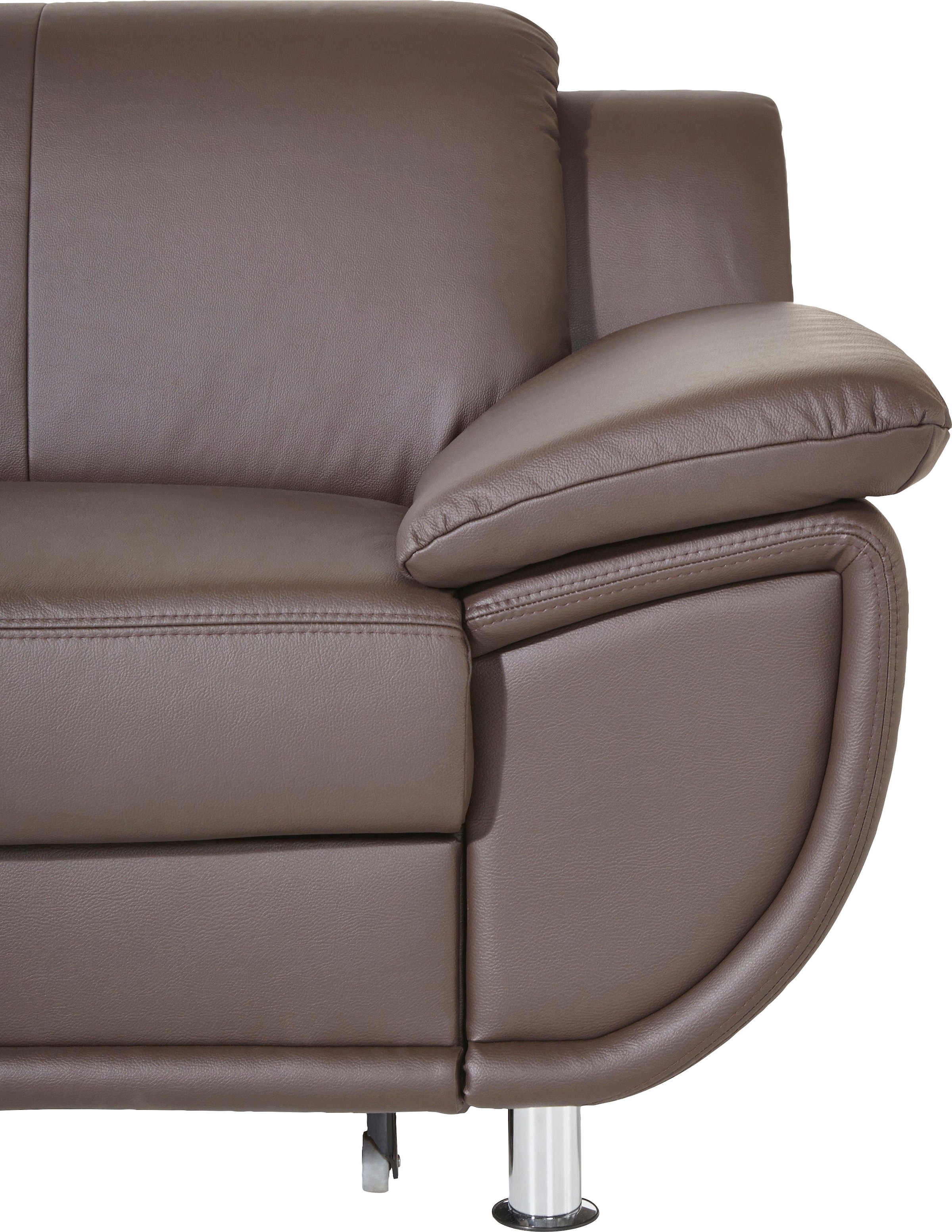 TRENDMANUFAKTUR Ecksofa »Rondo, L-Form«, wahlweise mit Federkern, wahlweise mit Bettfunktion