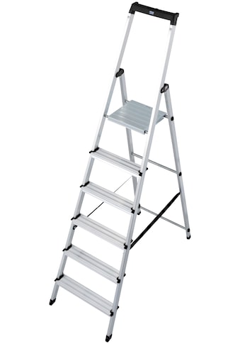 KRAUSE Stehleiter »Solidy«, Aluminium, 1x6 Stufen, Arbeitshöhe ca. 327 cm kaufen