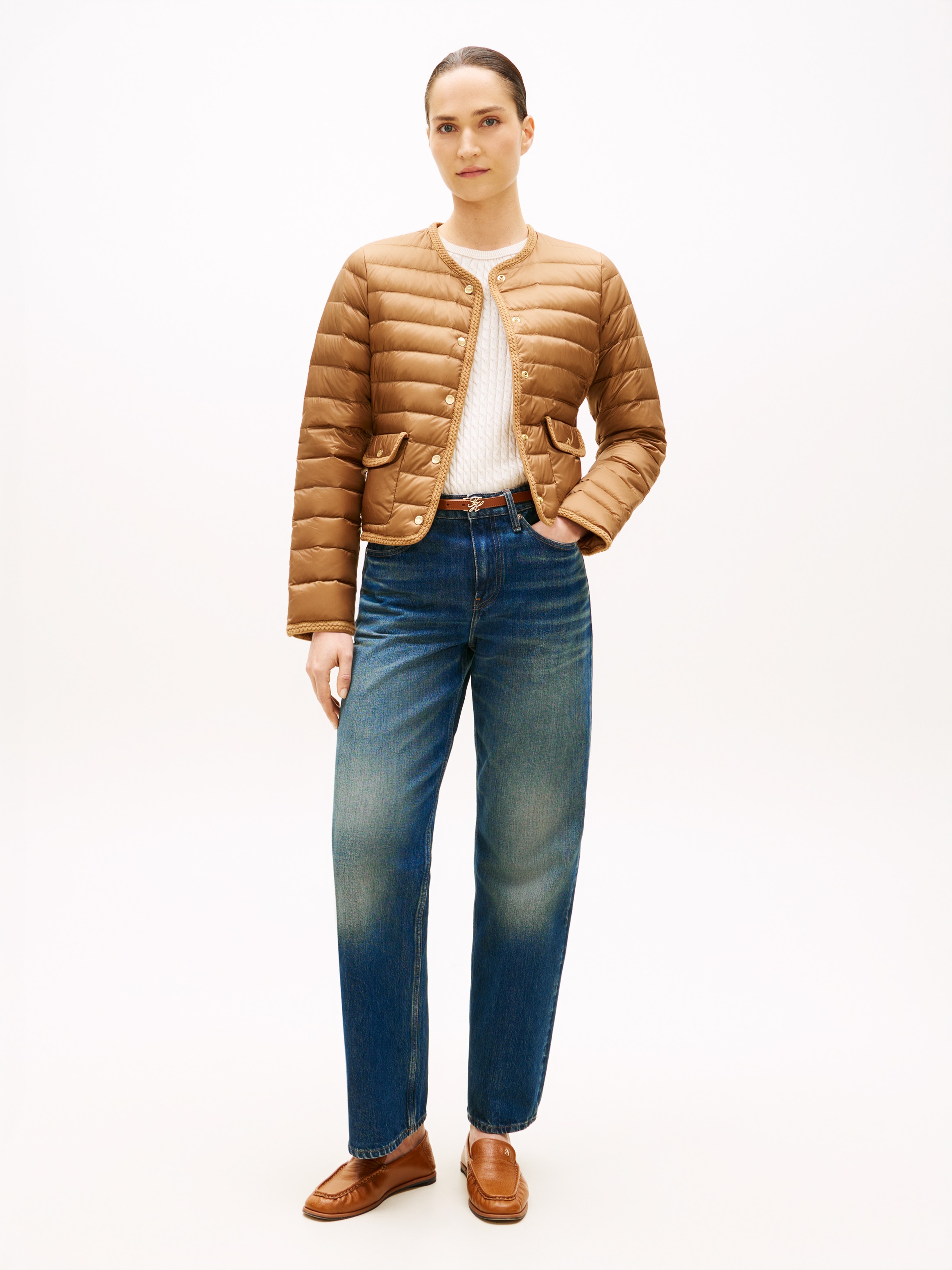 Tommy Hilfiger Steppjacke »FEMININE LW DOWN JACKET« mit aufgesetzten Taschen