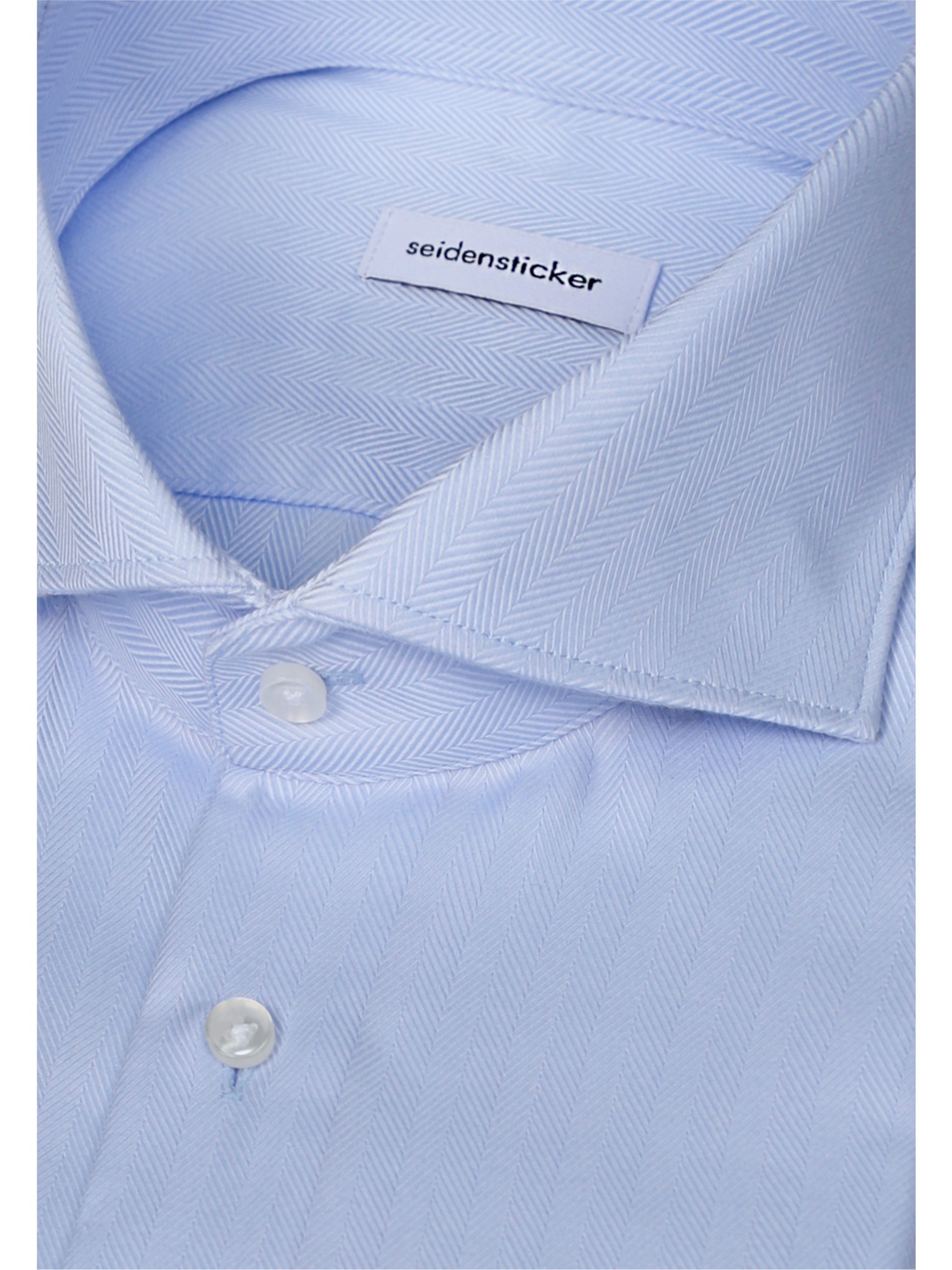 seidensticker Businesshemd »Schwarze Rose« Slim 1/1 Haifischkragen Fischgrat