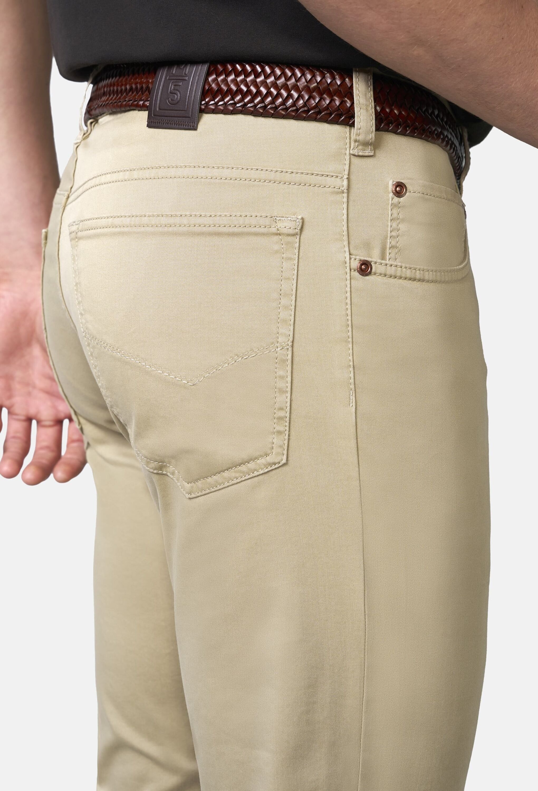 MEYER Chinohose »M5 Five 9-6106«  in Premium Satin M5 Serie