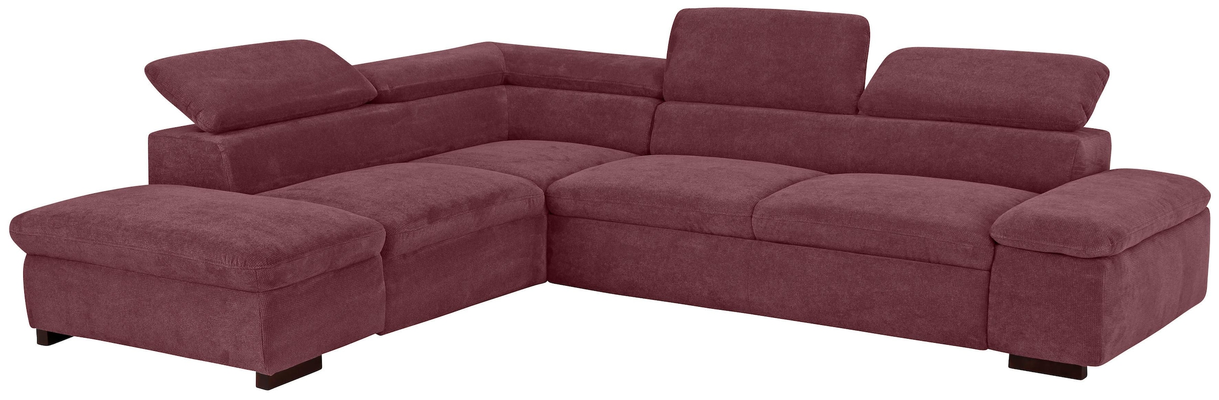 Home affaire Ecksofa »Alberto L-Form«, mit Kopfteilverstellung, wahlweise mit Bettfunktion