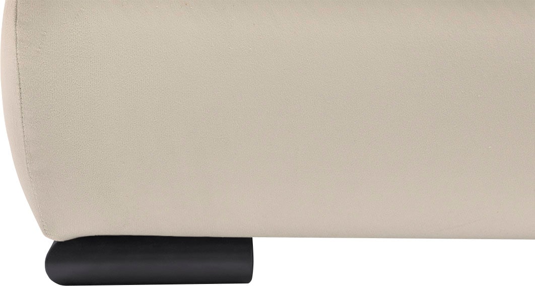 COLLECTION AB Schlafsofa »Chicago mit Bettfunktion, Schlafcouch«, inklusive Bettkasten, Cord-Samt Bezug, beige
