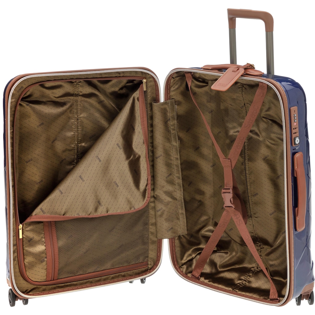 Stratic Hartschalen-Trolley »Leather & More, 76 cm«, 4 Rollen, Reisekoffer großer Koffer Aufgabegepäck TSA-Zahlenschloss