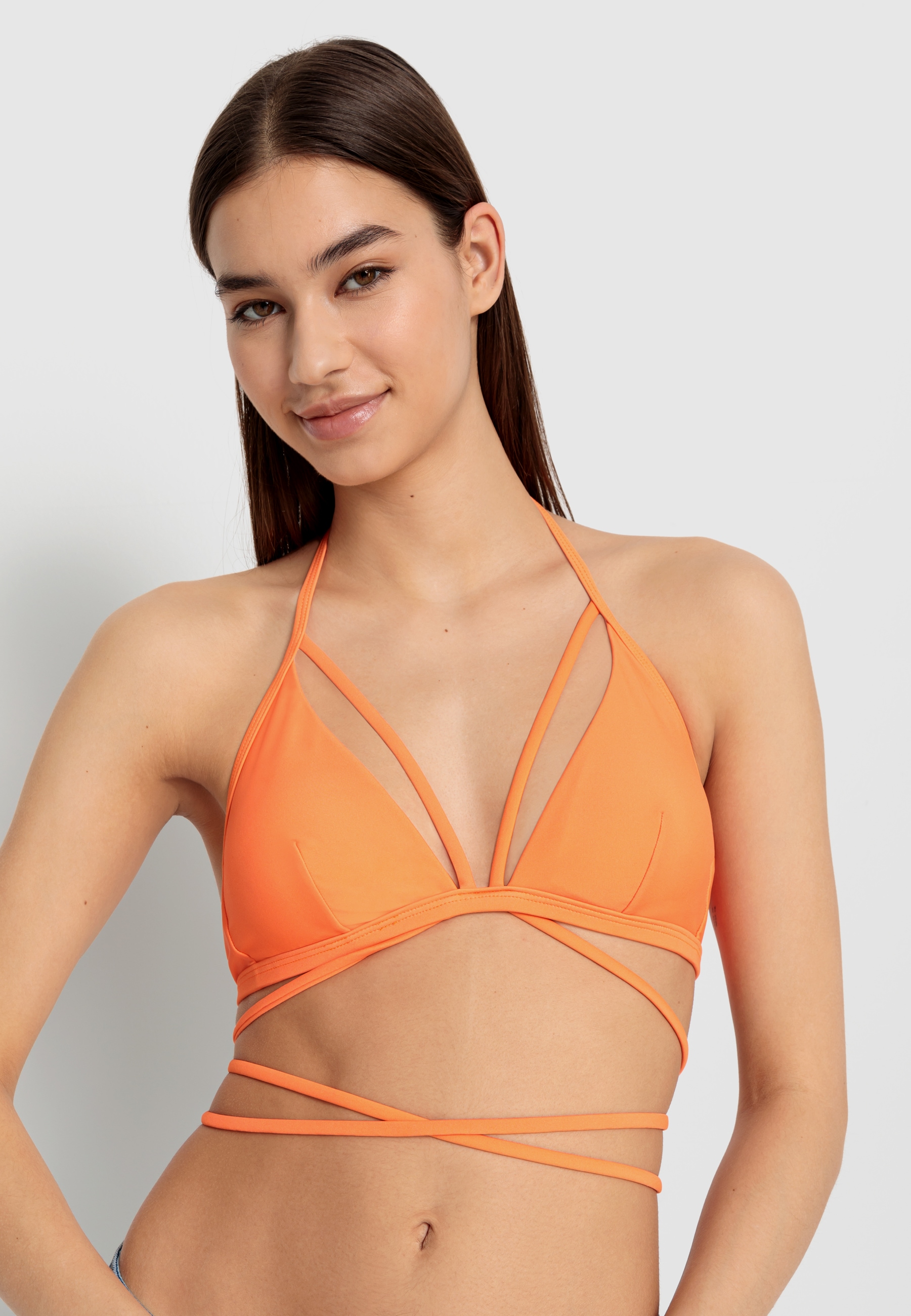 OTTO Triangel-Bikini-Top mit LSCN »Gina«, by LASCANA bei langem bestellen Bindeband