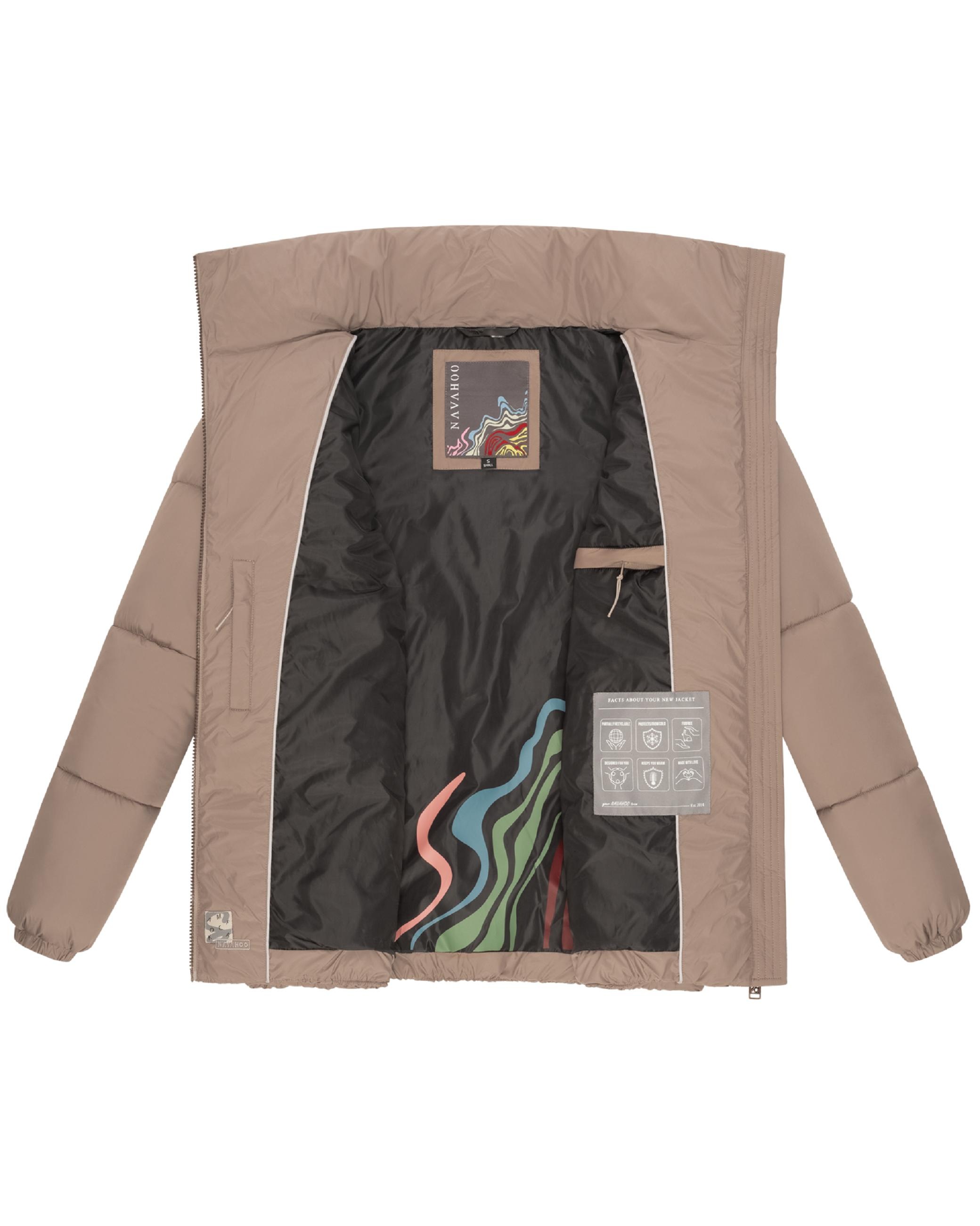 Navahoo Steppjacke »Steppjacke Schokolinaa 14«, ohne Kapuze, Winterjacke mit modischer Steppung & hohem Kragen