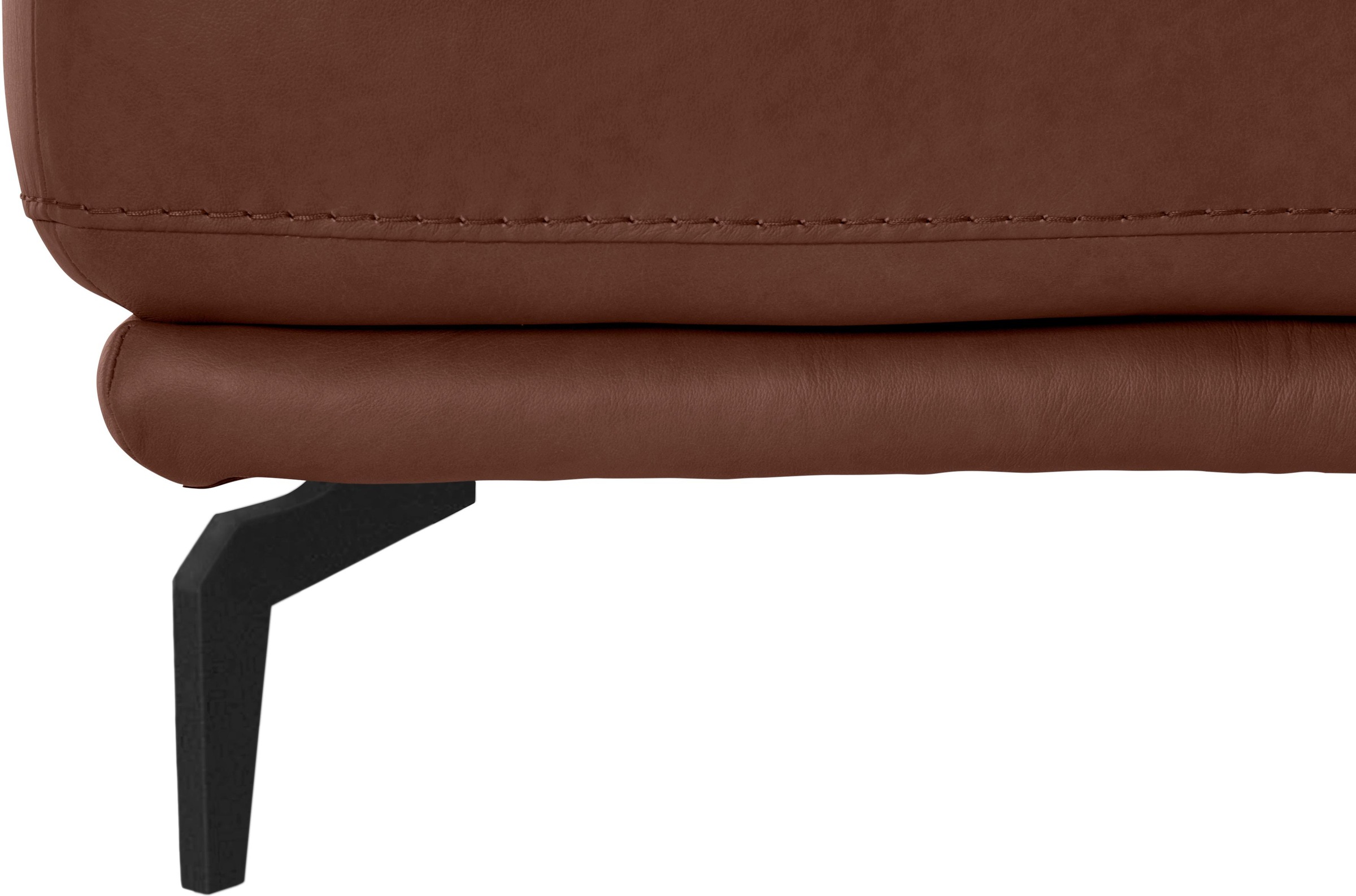 W.SCHILLIG Hocker »montanaa« mit Metallfüßen in Schwarz pulverbeschichtet, Breite 71 cm