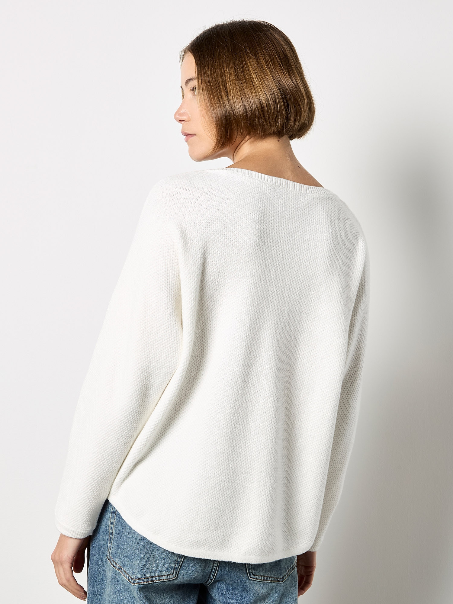 Apricot Strickfleece-Pullover »Pullover« mit bunten Herzstickereien