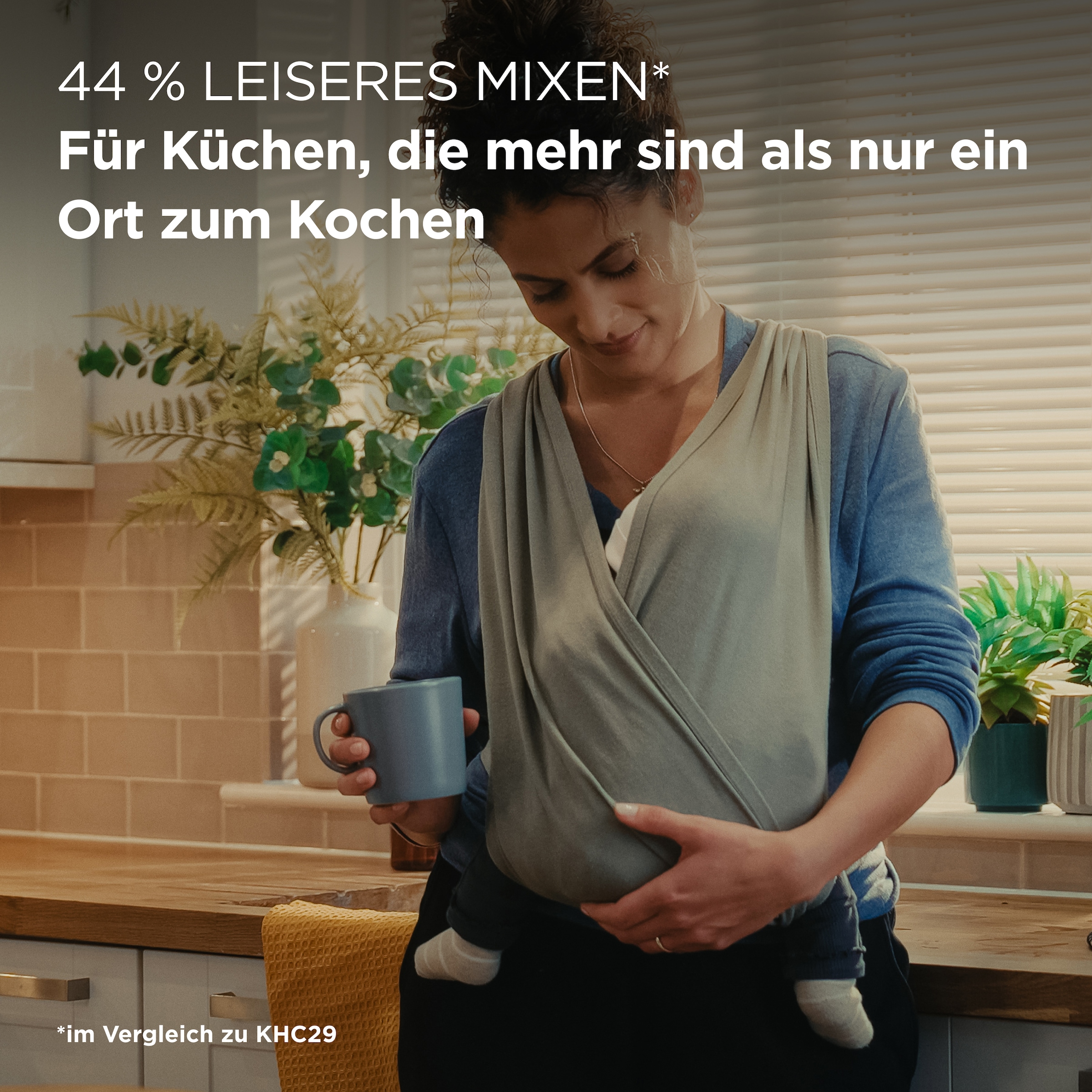 Kenwood Küchenmaschine »Multi Tasker KHC30.000WH« Aufbewahrung für 2 Aufsätze, Einhandschüssel & 44% leiser als KHC29