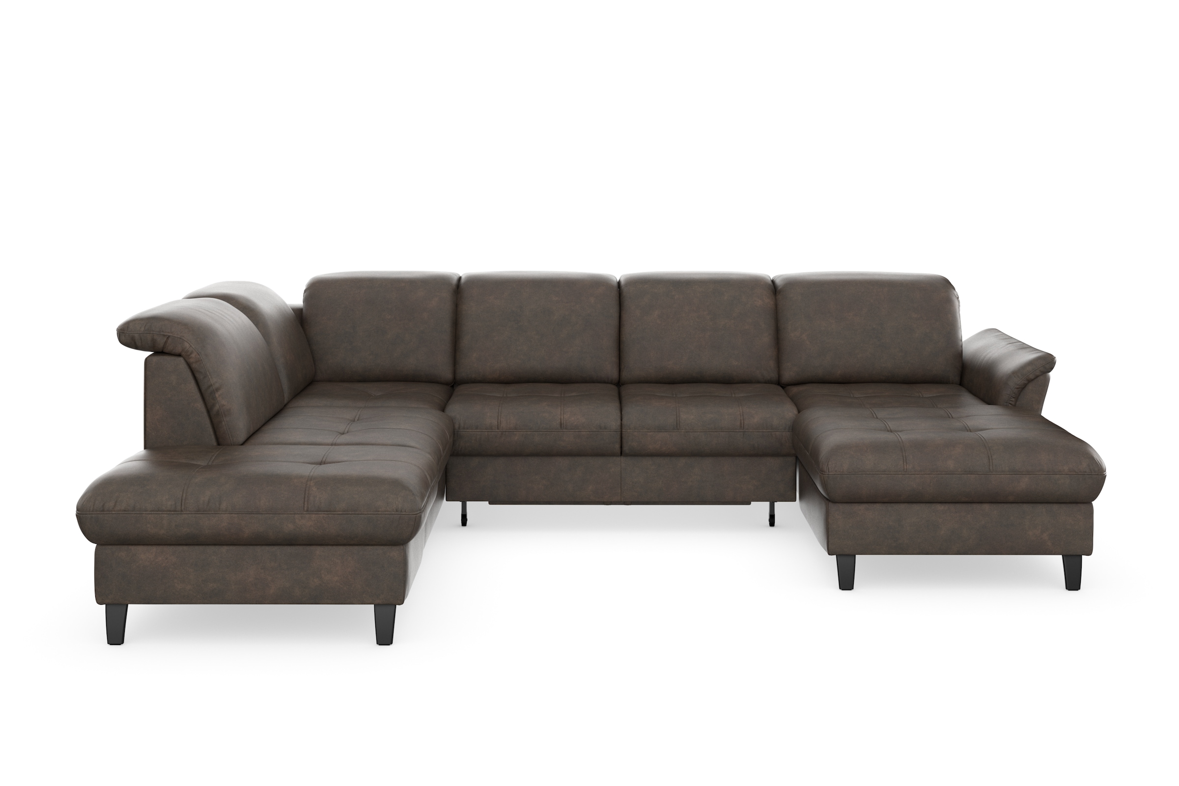 sit&more Wohnlandschaft »Maggiore U-Form«, wahlweise mit Kopfteilverstellung, Bettfunktion und Stauraum