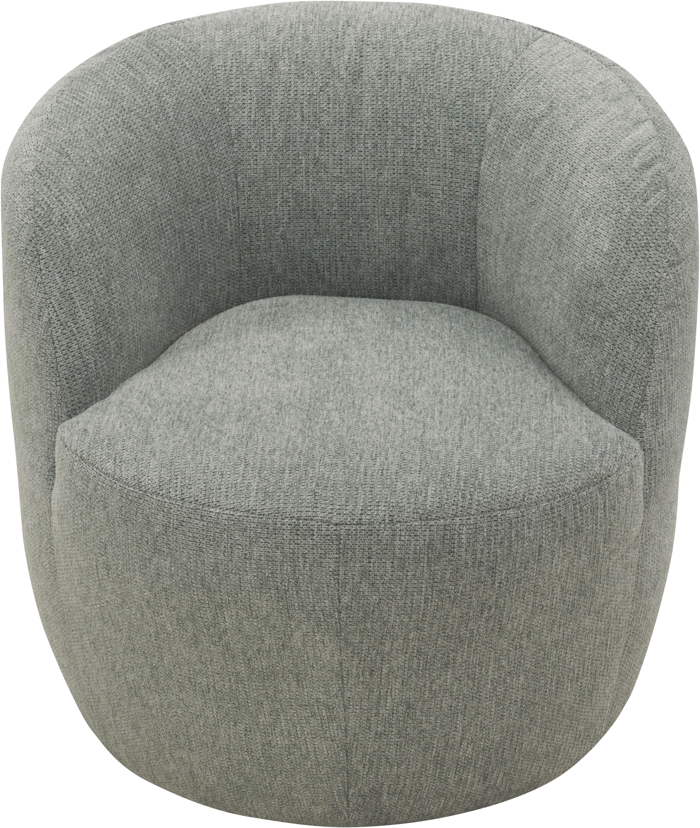 DOMO collection Sessel »Obidos moderner Loungesessel« Struktur weich, grau