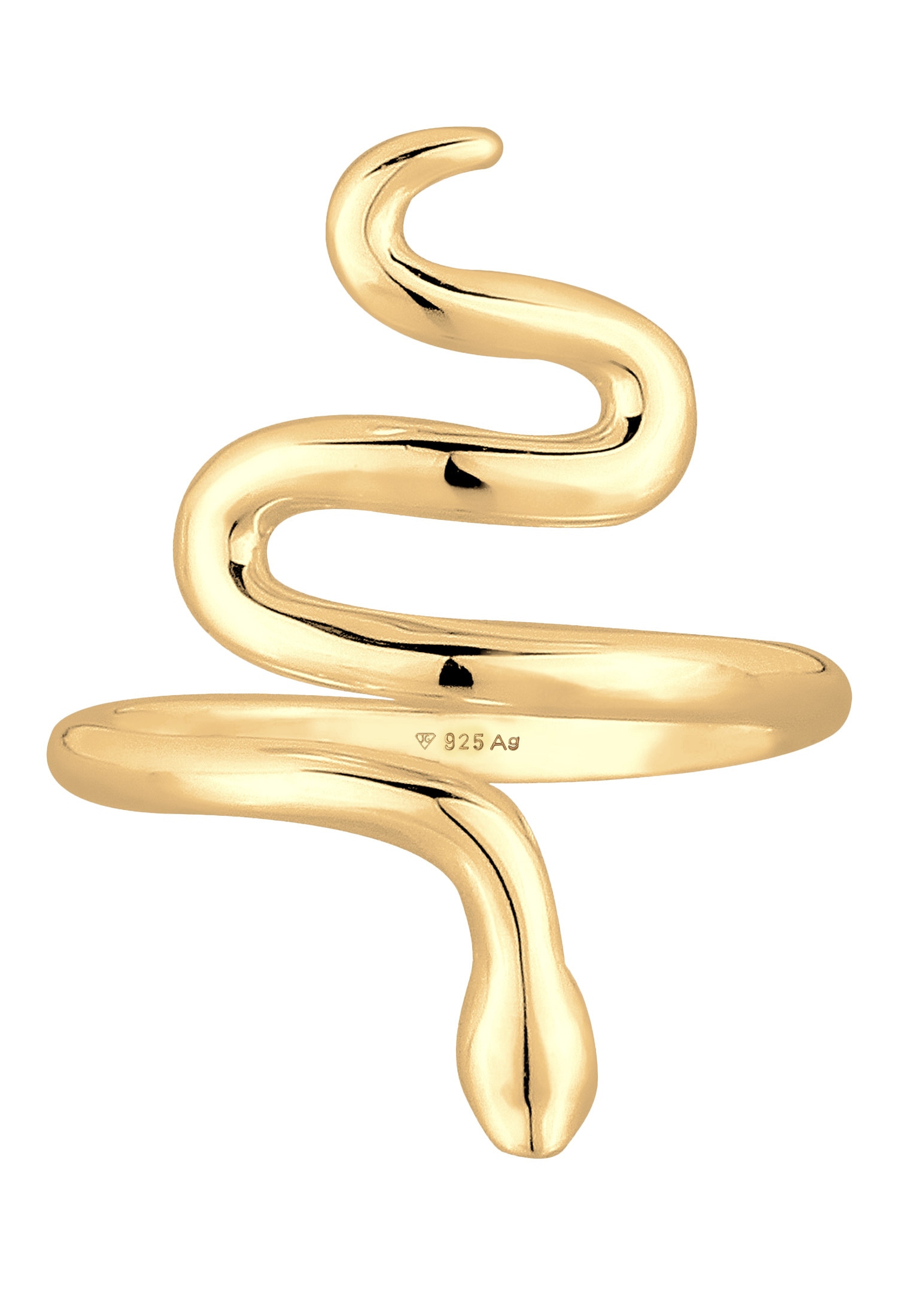 Elli Silberring »Ring Schlange Dschungel Statement 925 Silber«