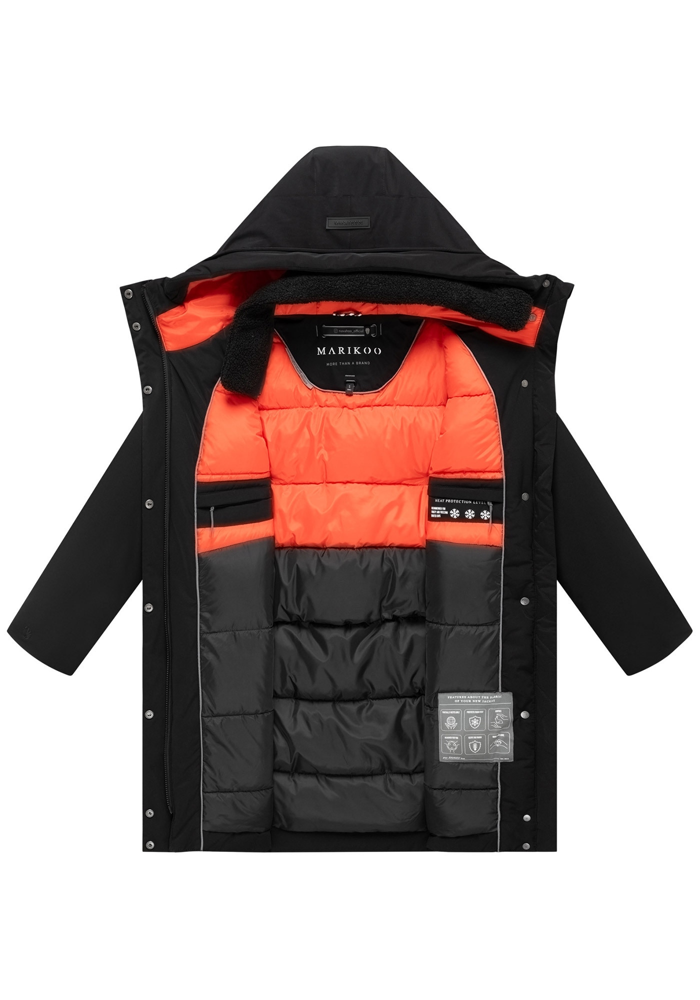 Marikoo Winterjacke »Marikoo Pakaami Damen Parka N158«
