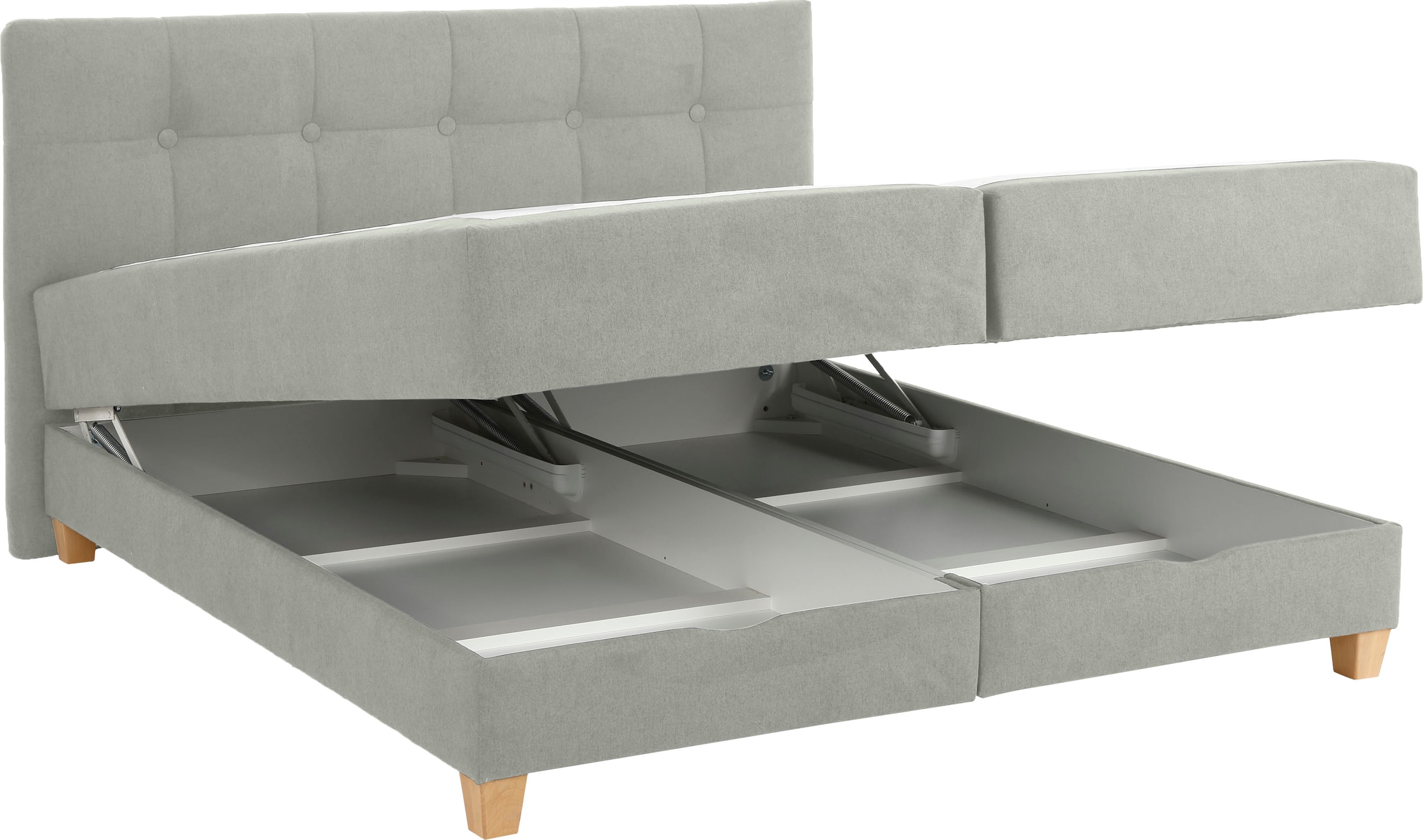 Home affaire Boxbett »Lonrai«, in H2,H3 & H4 und XXL - Überlänge 220cm wählbar, inkl. Topper