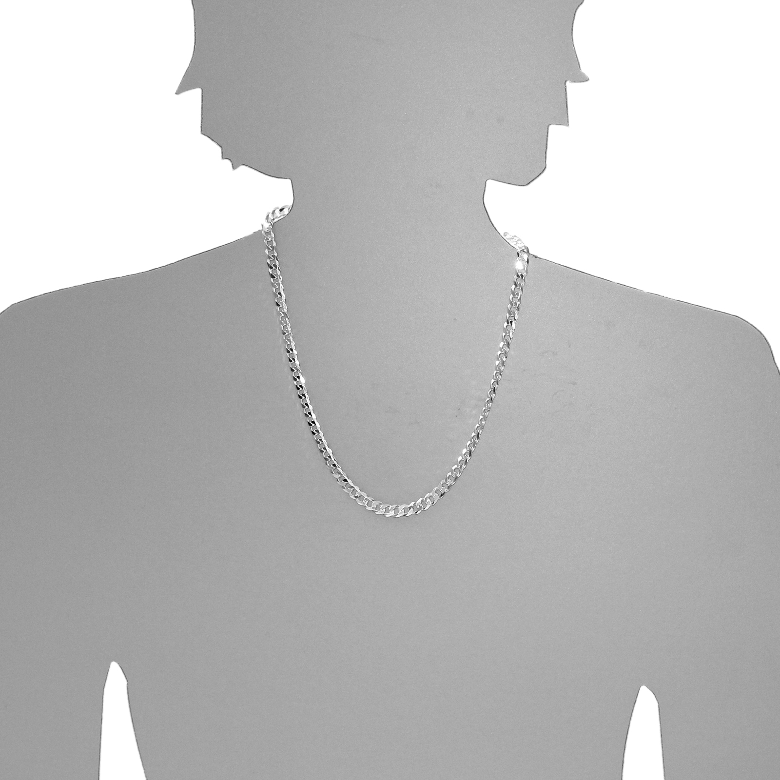 OSTSEE-SCHMUCK Silberkette »- Panzer 6,2 mm - Silber 925/000 -,«