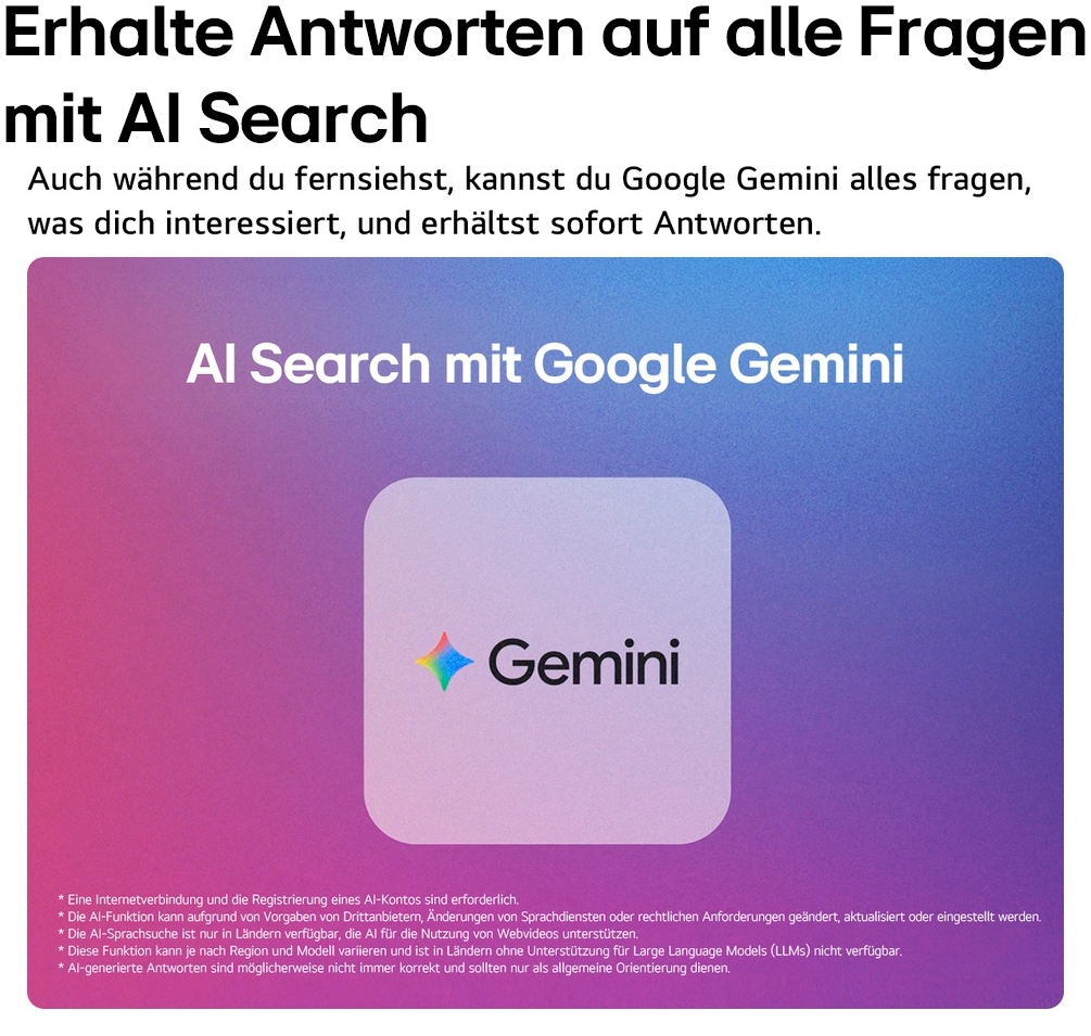 LG OLED-Fernseher »OLED65G67LW« 164 cm/65 ″ Smart-TV