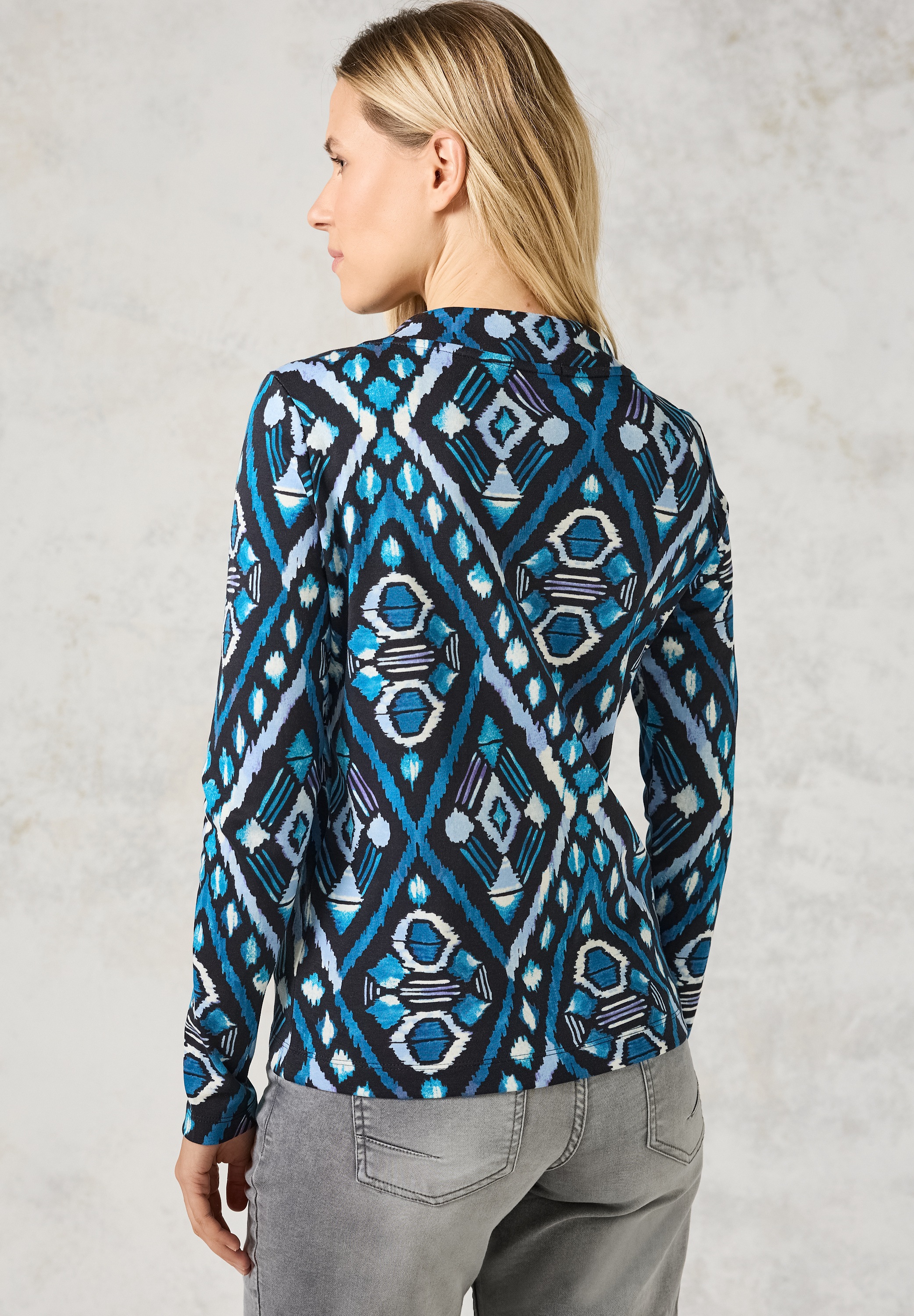 Cecil Langarmshirt, mit grafischem Muster
