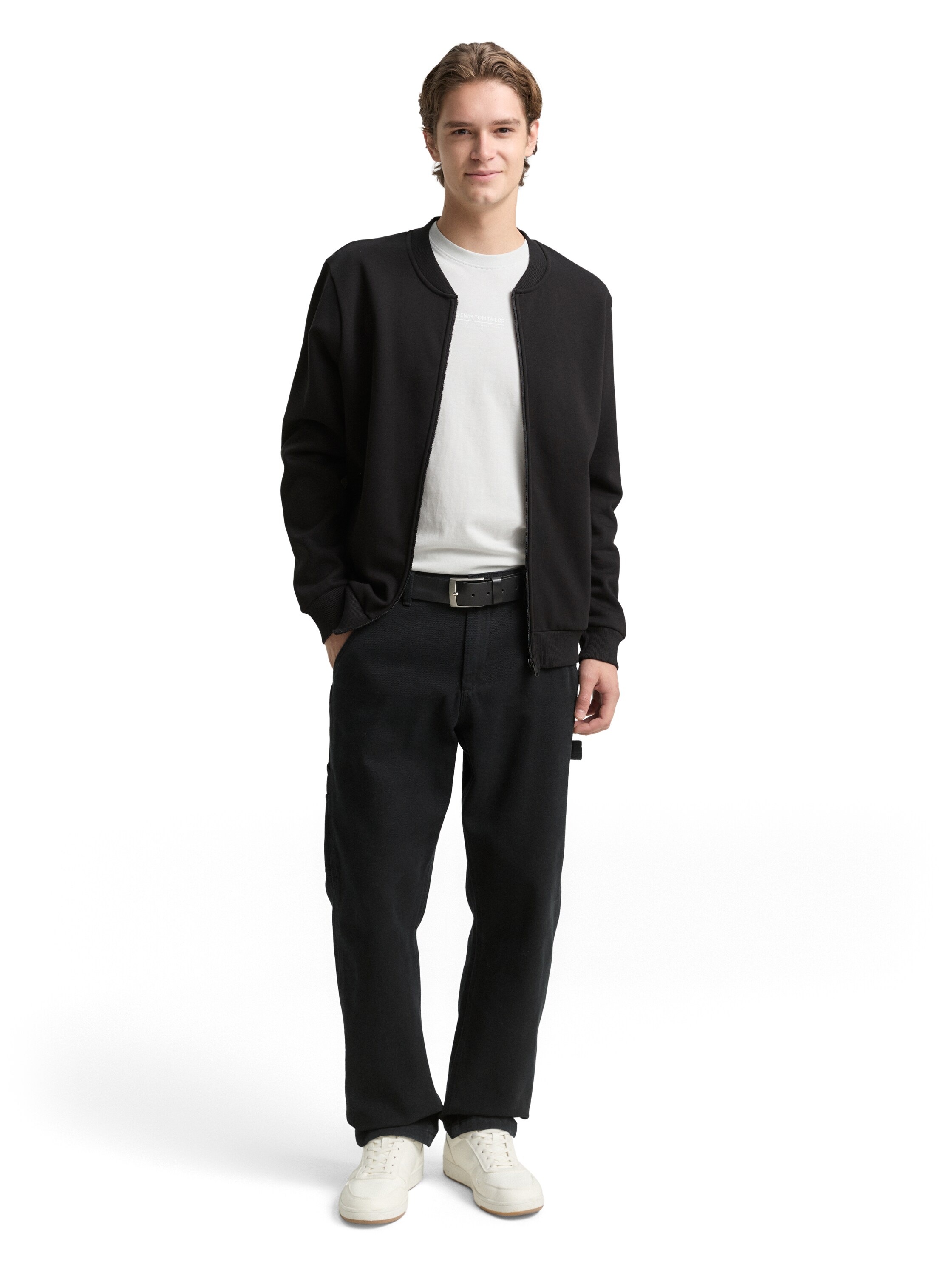 TOM TAILOR Denim Sweatshirt mit Rippbündchen