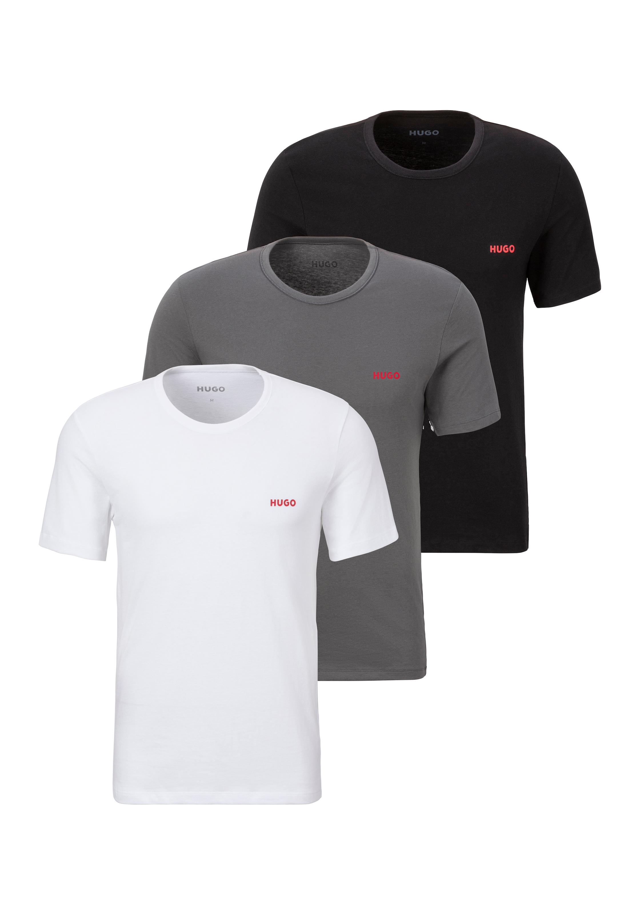 HUGO Underwear T-Shirt »RN TRIPL«, (Packung, 3 tlg.), mit Rundhalsausschnitt