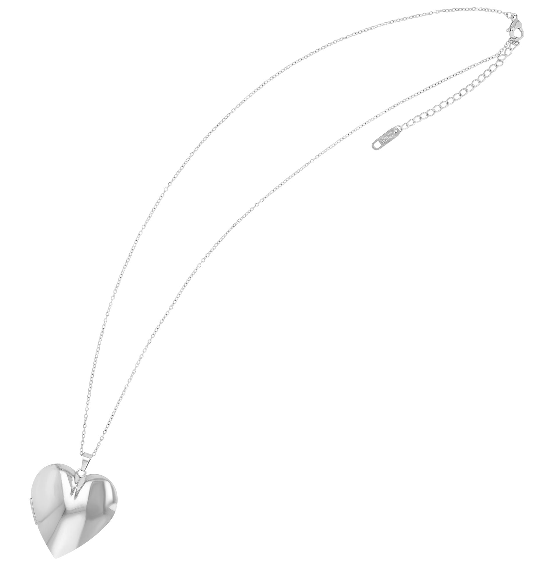 Adelia´s Gliederkette »Damen Halskette ¿ Medaillon aus Edelstahl 45+5«