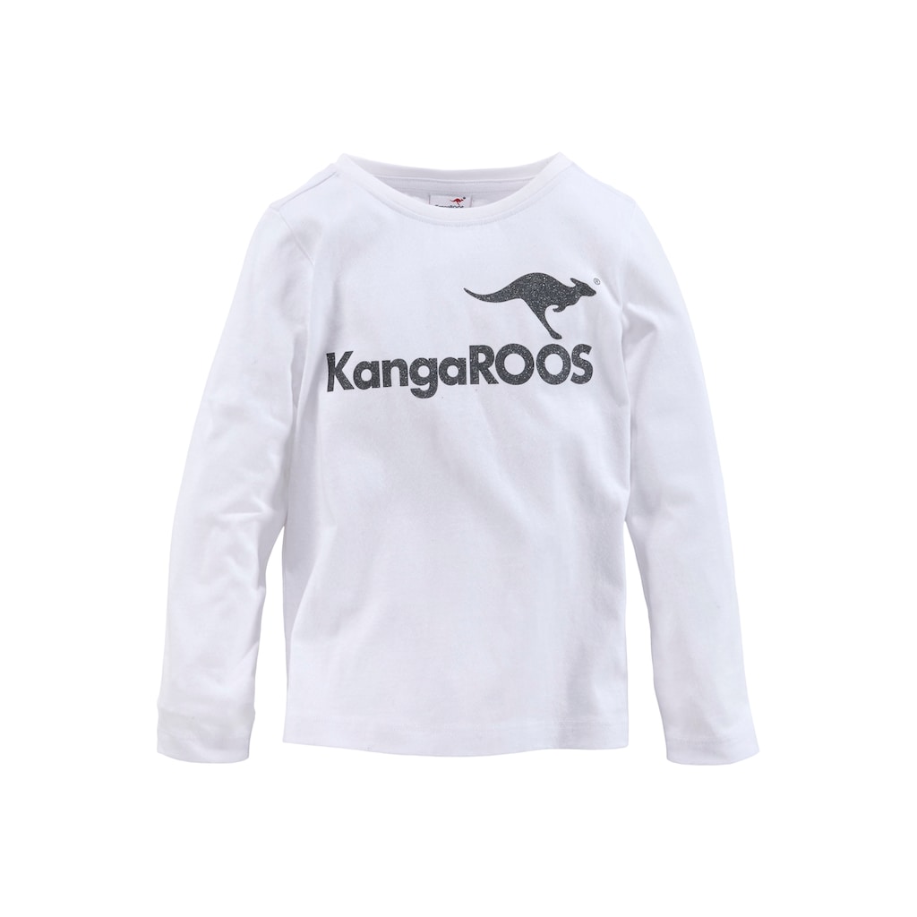 KangaROOS Langarmshirt, (Packung, 2 tlg.)