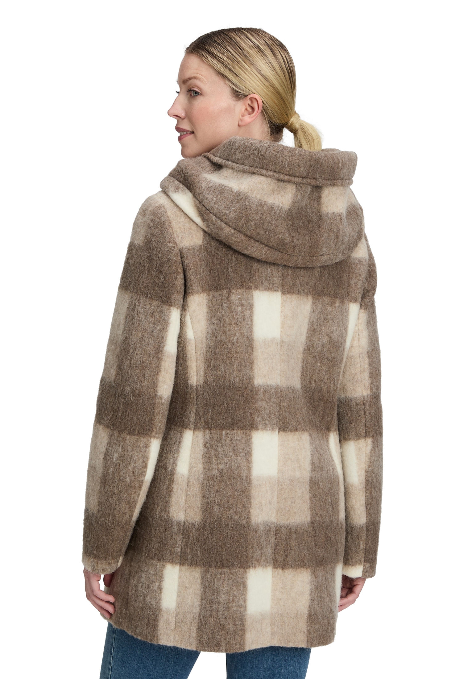 Amber & June Kurzjacke »Kurzmantel mit Kapuze«
