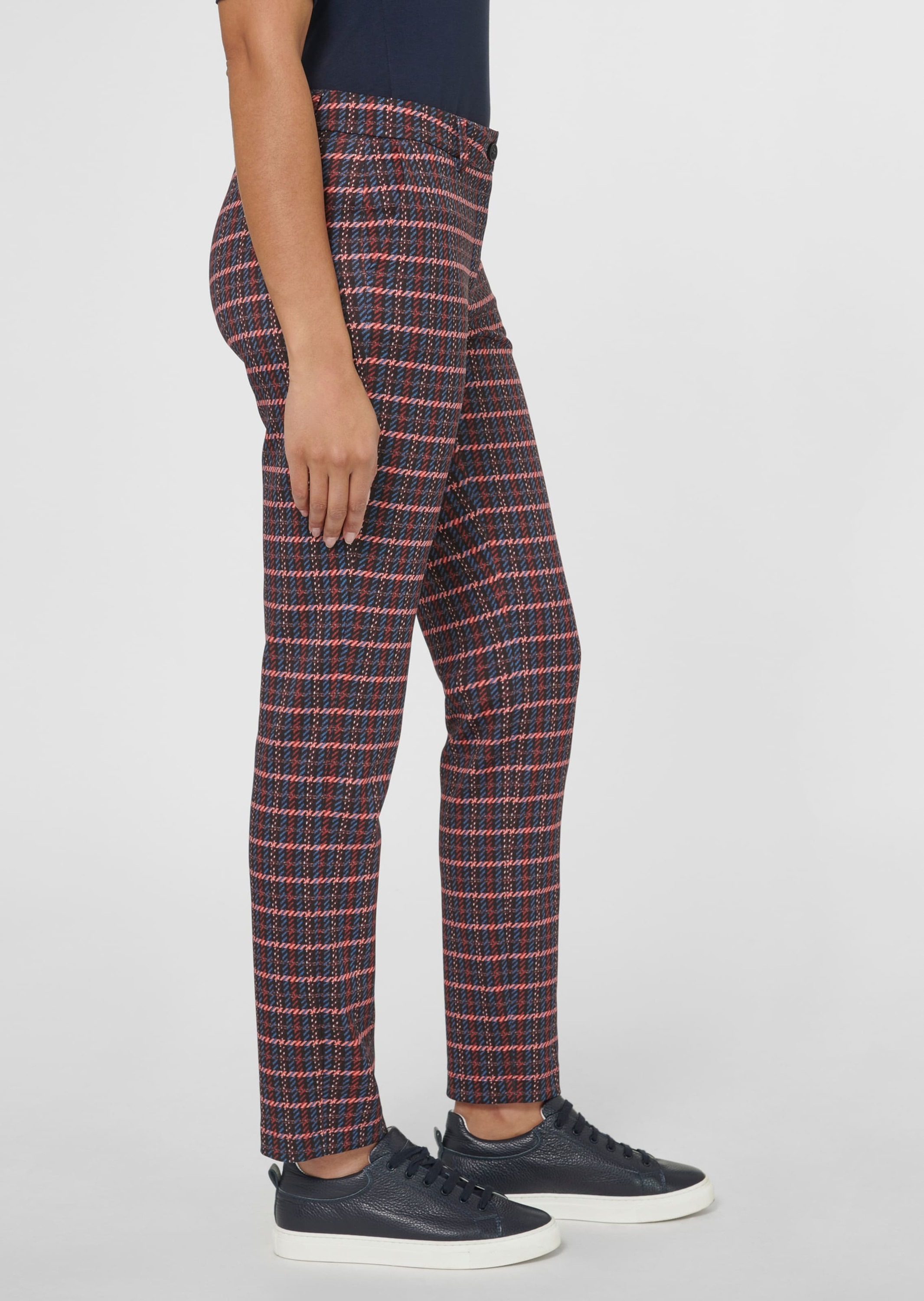 MADELEINE Stoffhose »Hose Stretchhose mit Karo-Druck«
