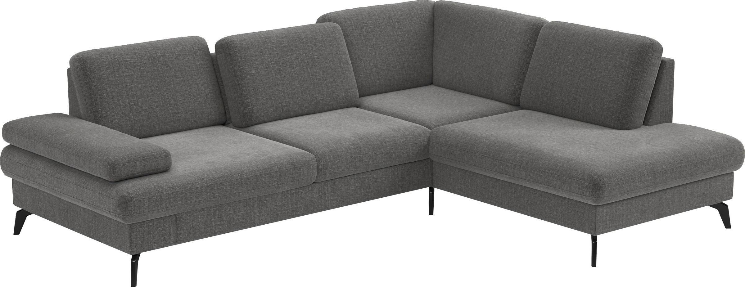 sit&more Ecksofa »Morris L-Form, inkl. Sitztiefenverstellung«, wahlweise mit Armteilverstellung, Bettfunktion & Bettkasten