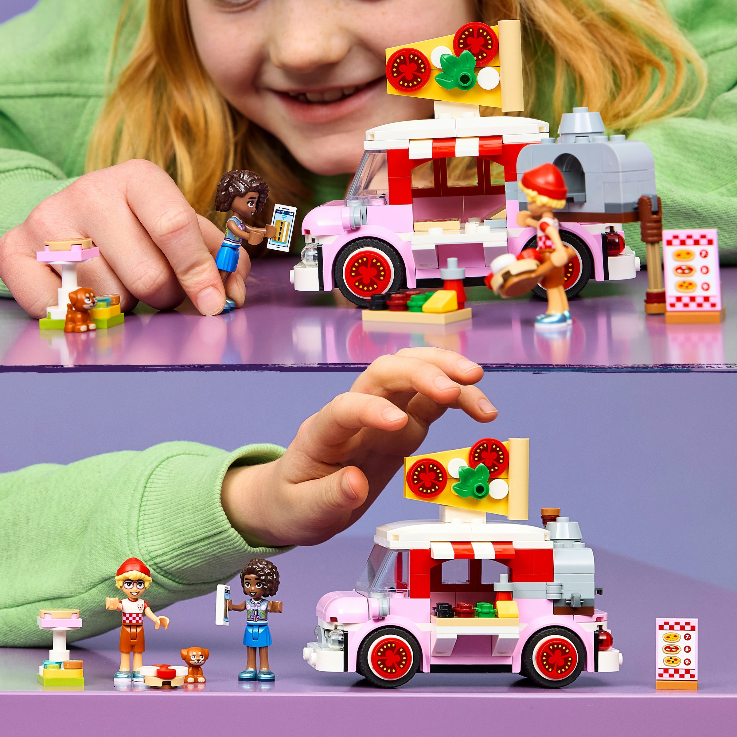 LEGO® Konstruktionsspielsteine »Pizzawagen (42694), LEGO Friends« Made in Europe