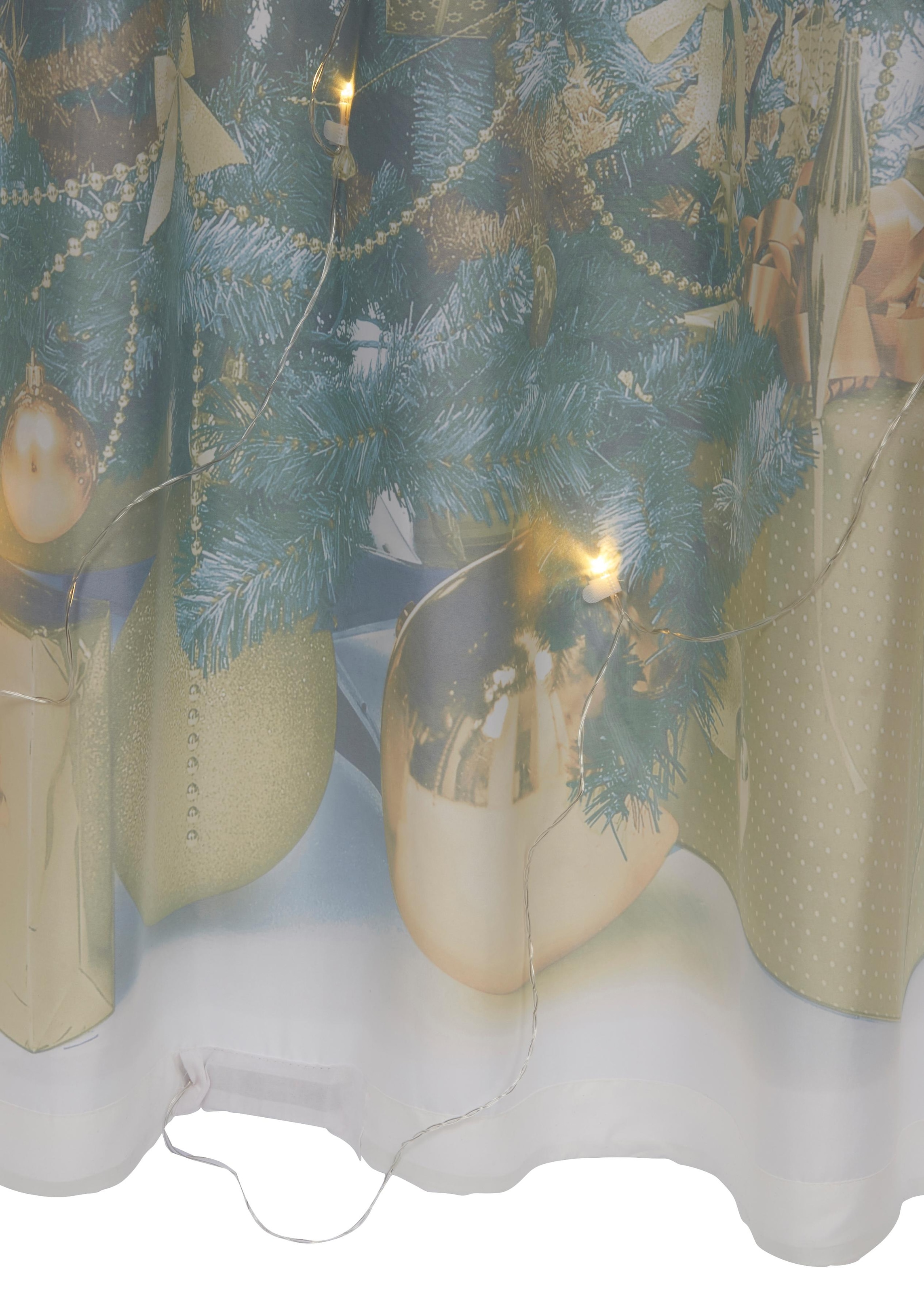 LED-Lichter bei Tannenbaum, »Xmas my Tree Blickdicht, weihnachtlich, online home (1 W/LED«, OTTO HxB: St.), 230x140, 15 Vorhang