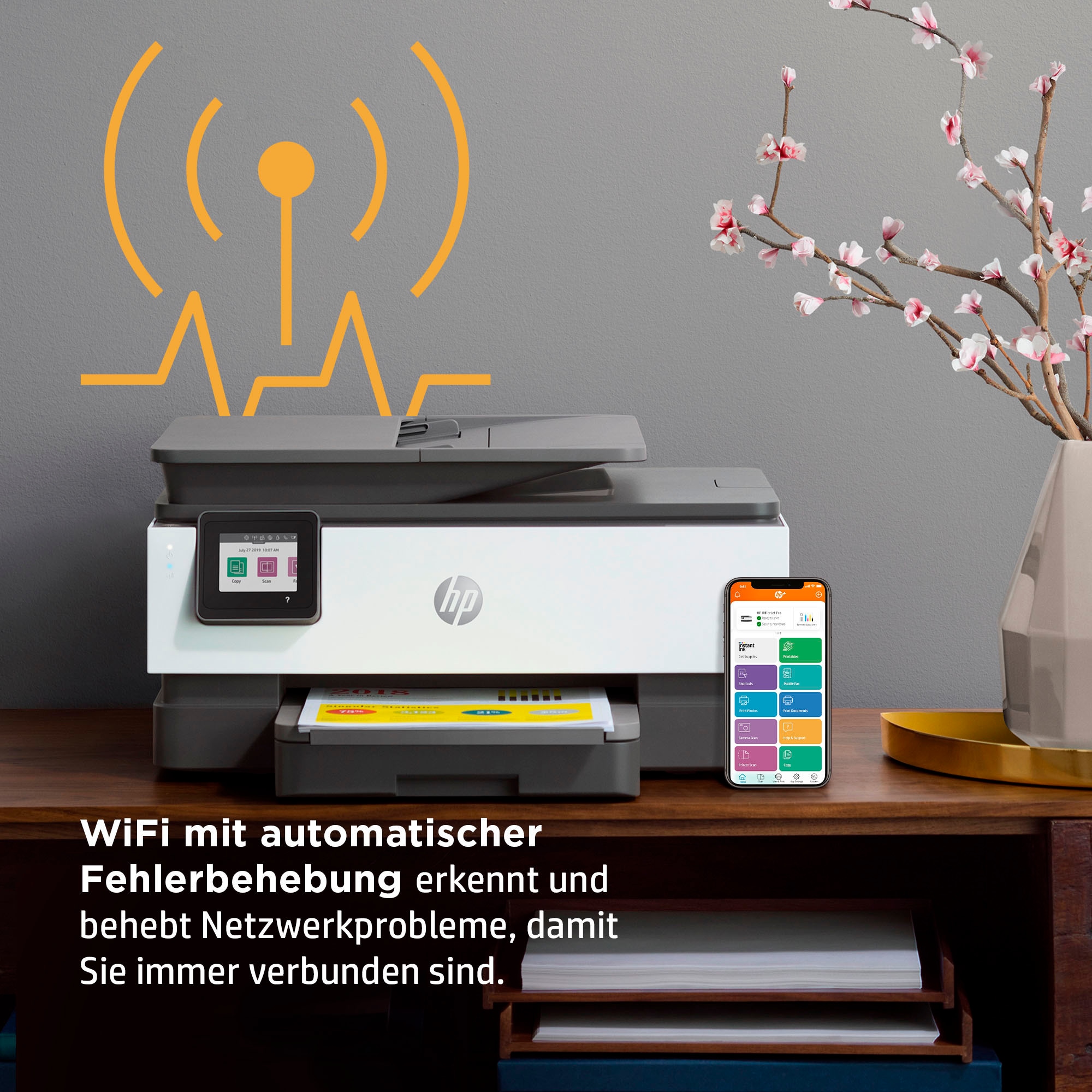 HP Multifunktionsdrucker »OfficeJet Pro 8022e All-in-One A4 color«, 6 Monate gratis Drucken mit HP Instant Ink inklusive