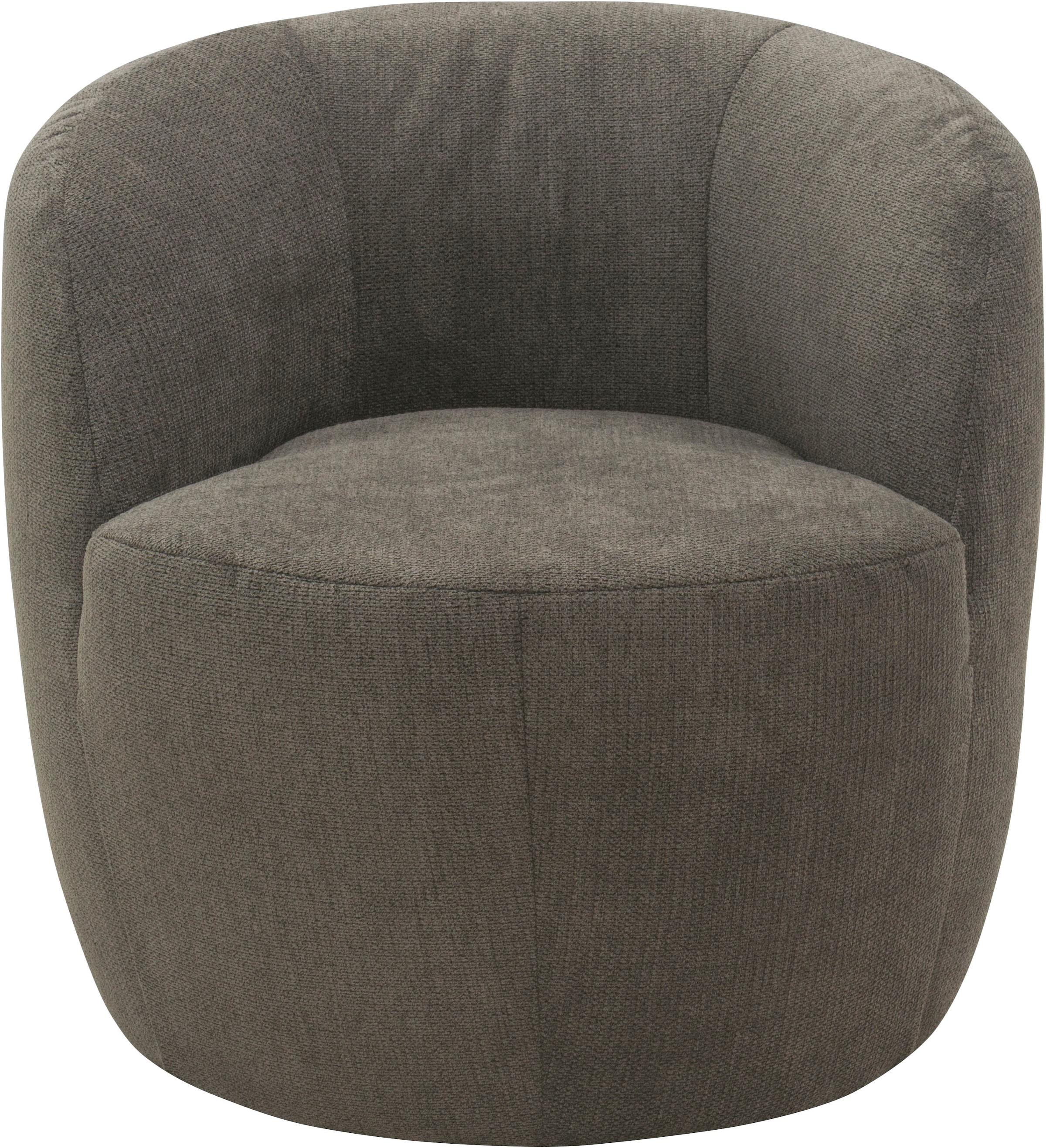 DOMO collection Sessel »Obidos moderner Loungesessel«, Struktur weich, schlammfarben