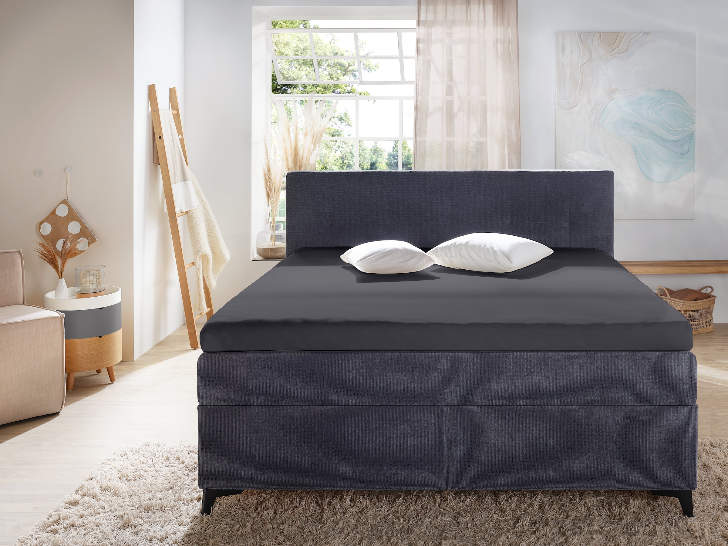 Primera Spannbettlaken »Elasthan-Feinjersey Topper« Aus 95% gekämmter Baumwolle und 5% Elastan