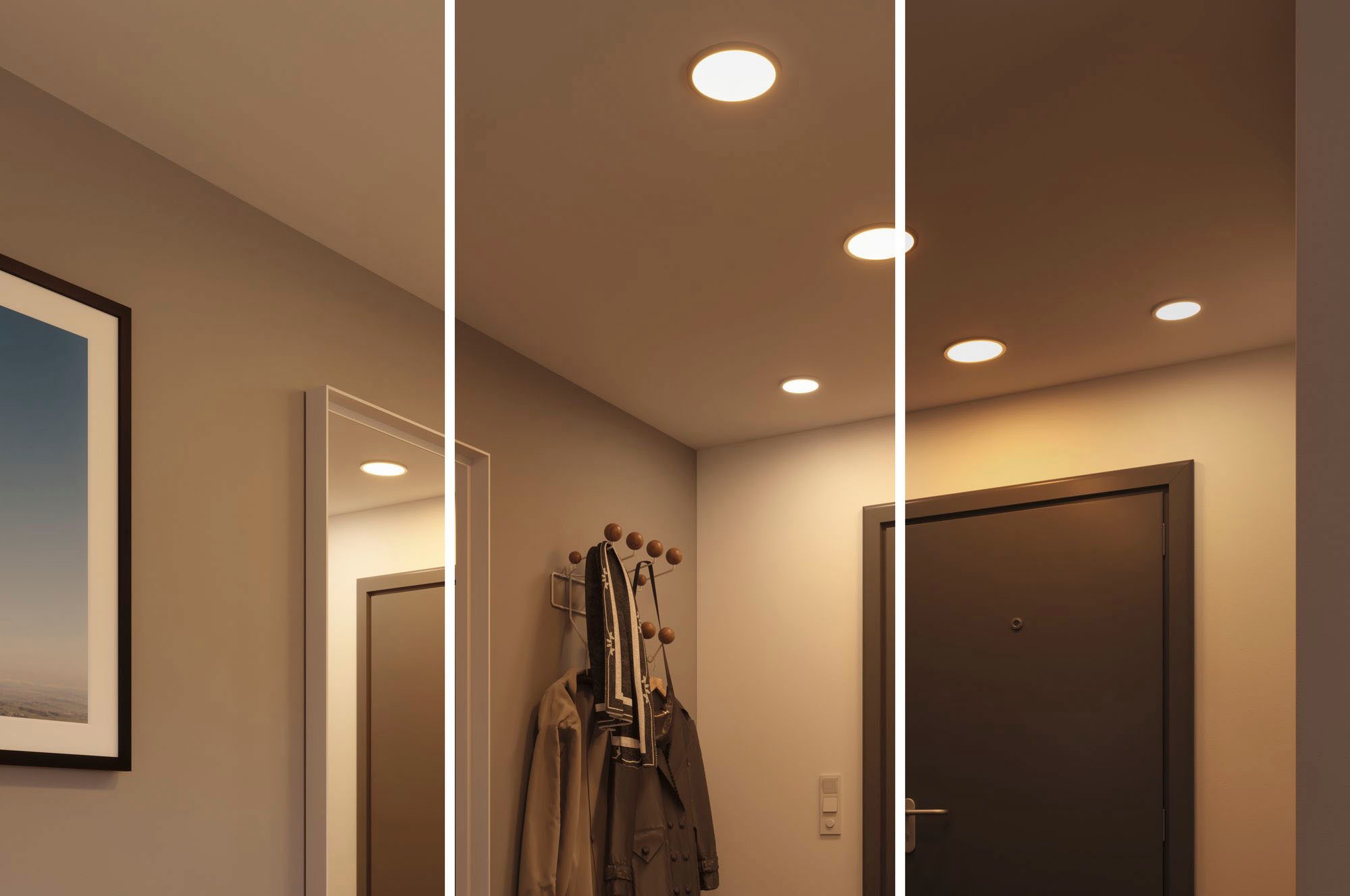 Paulmann LED Bad-Einbauleuchte »Areo«, Schutzart IP44, 3-Stufen-dimmbar, Ø 17,5 cm, inkl. LED Leuchtmittel