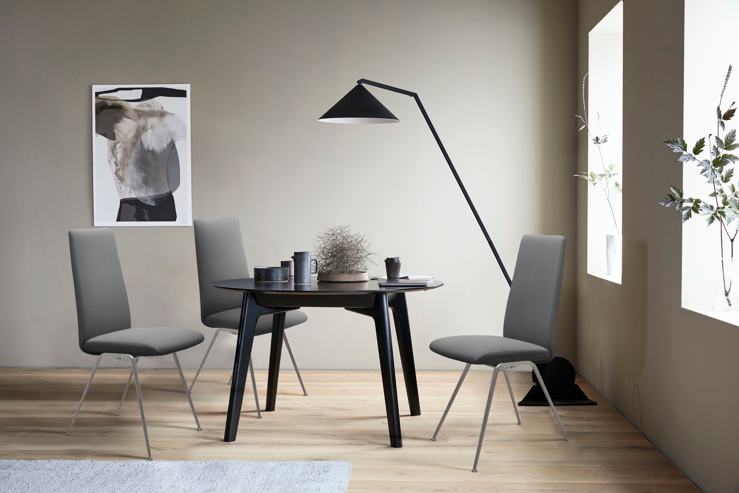 Stressless® Polsterstuhl »Laurel« () High Back, Größe L, mit Beinen aus Stahl in Chrom glänzend