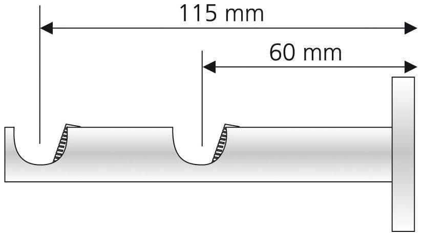 Liedeco Doppelträger, (1 St.), für Gardinenstangen Ø 16 mm im OTTO  Online-Shop