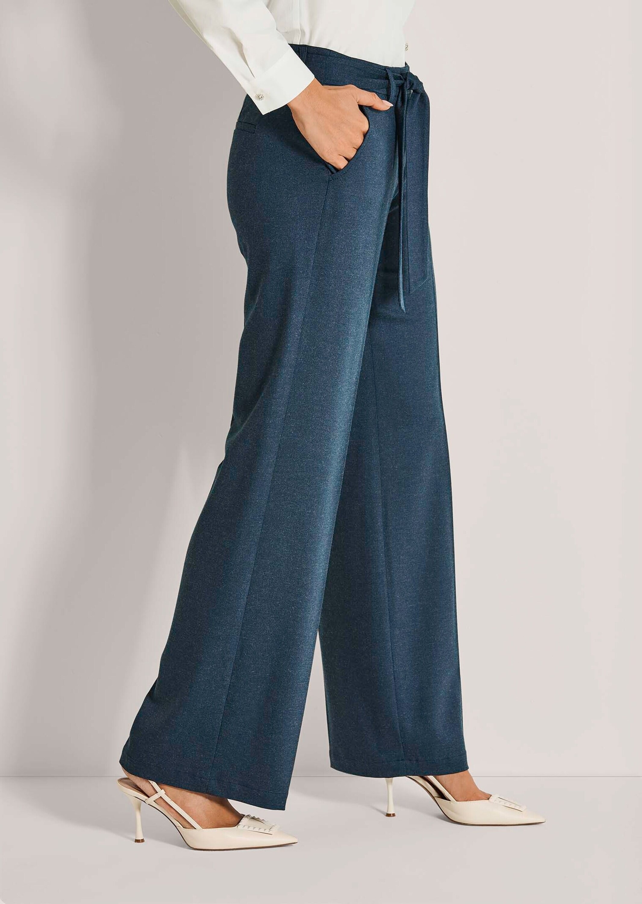 MADELEINE Stoffhose »Hose Weite Palazzohose mit Bindeband«