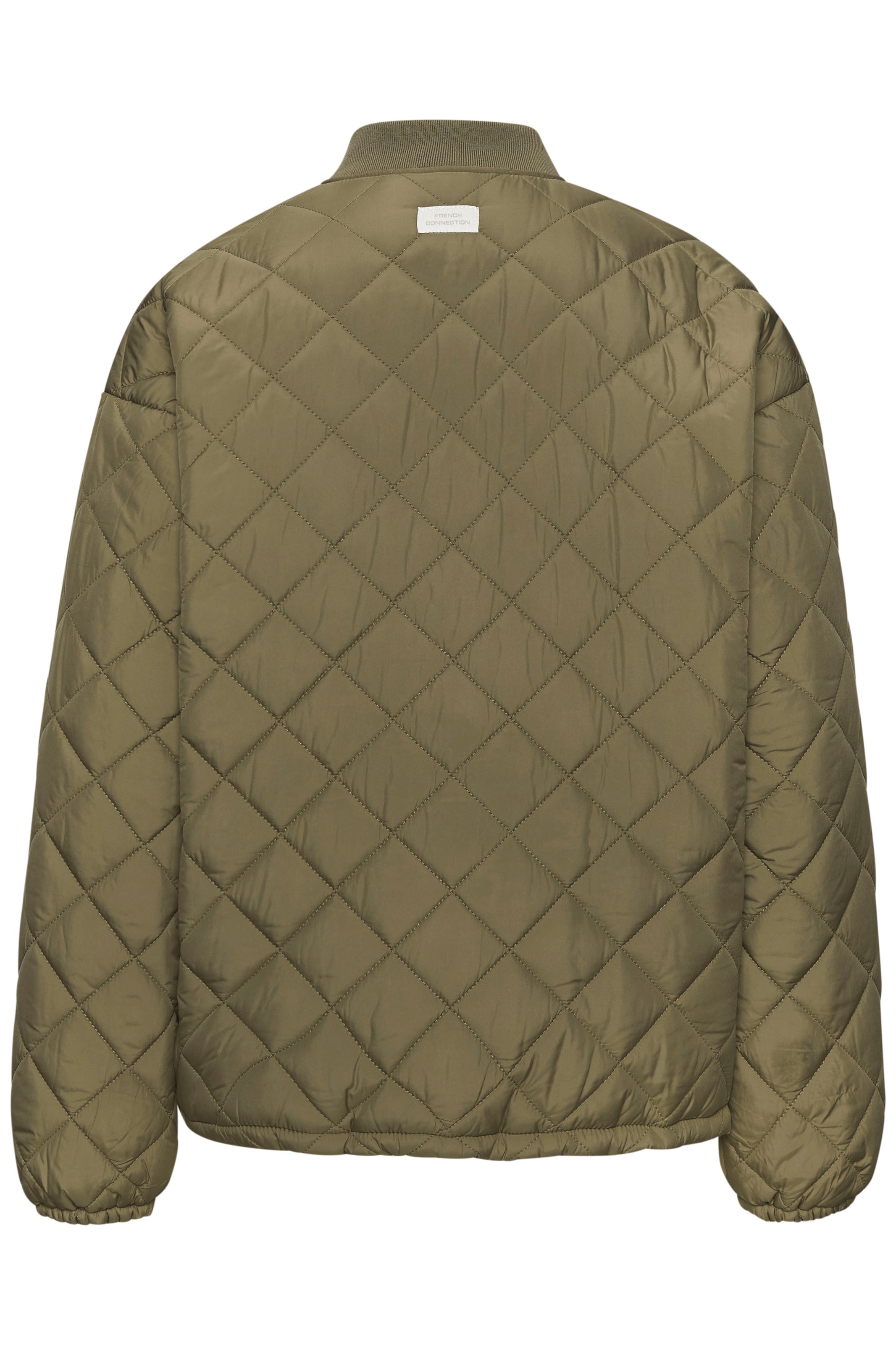 French Connection Steppjacke, mit geripptem Stehkragen