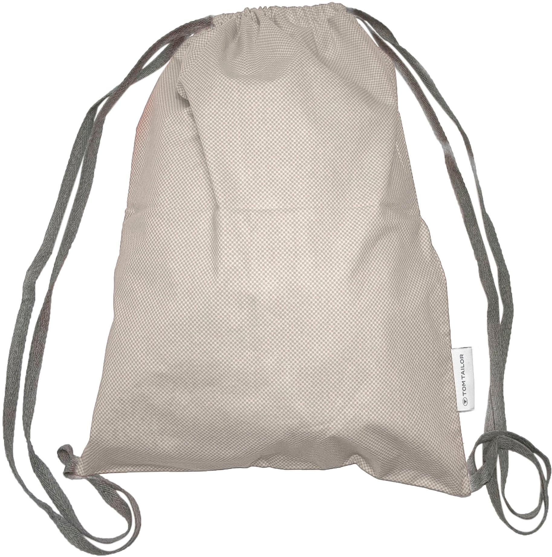 TOM TAILOR HOME Wendebettwäsche »Eric in Gr. 135x200 oder 155x220 cm« 3 mit Reißverschluss, mit GRATIS-Zugabe: Sportbeutel aus 100% Baumwolle