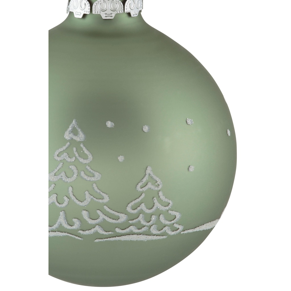 Thüringer Glasdesign Weihnachtsbaumkugel »Christmas Hygge, Weihnachtsdeko, Christbaumschmuck«, (Set, 30 St.)