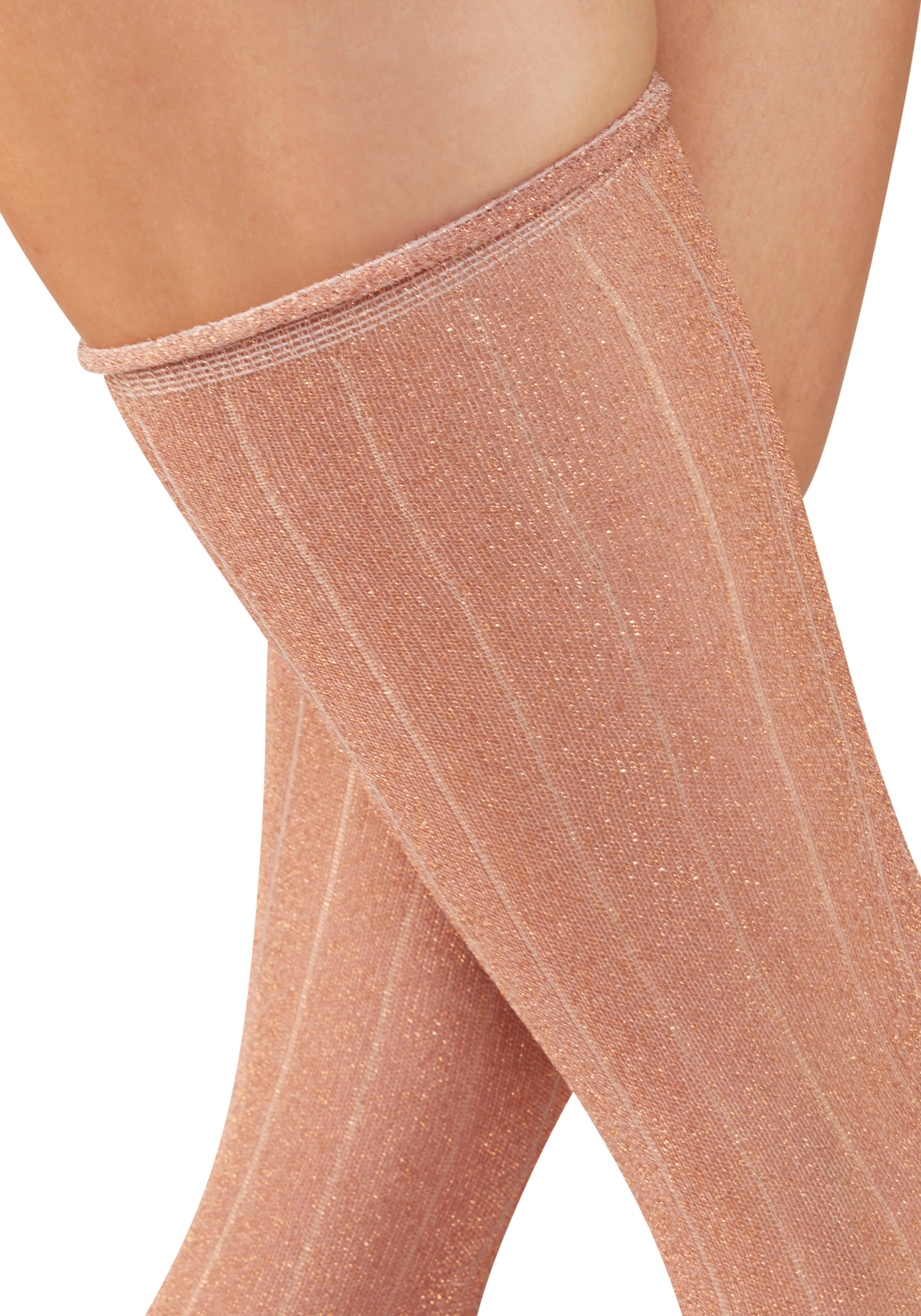 Copenhagen Studios Langsocken Packung, 2 Paar tlg. transparent und mit Glitzer