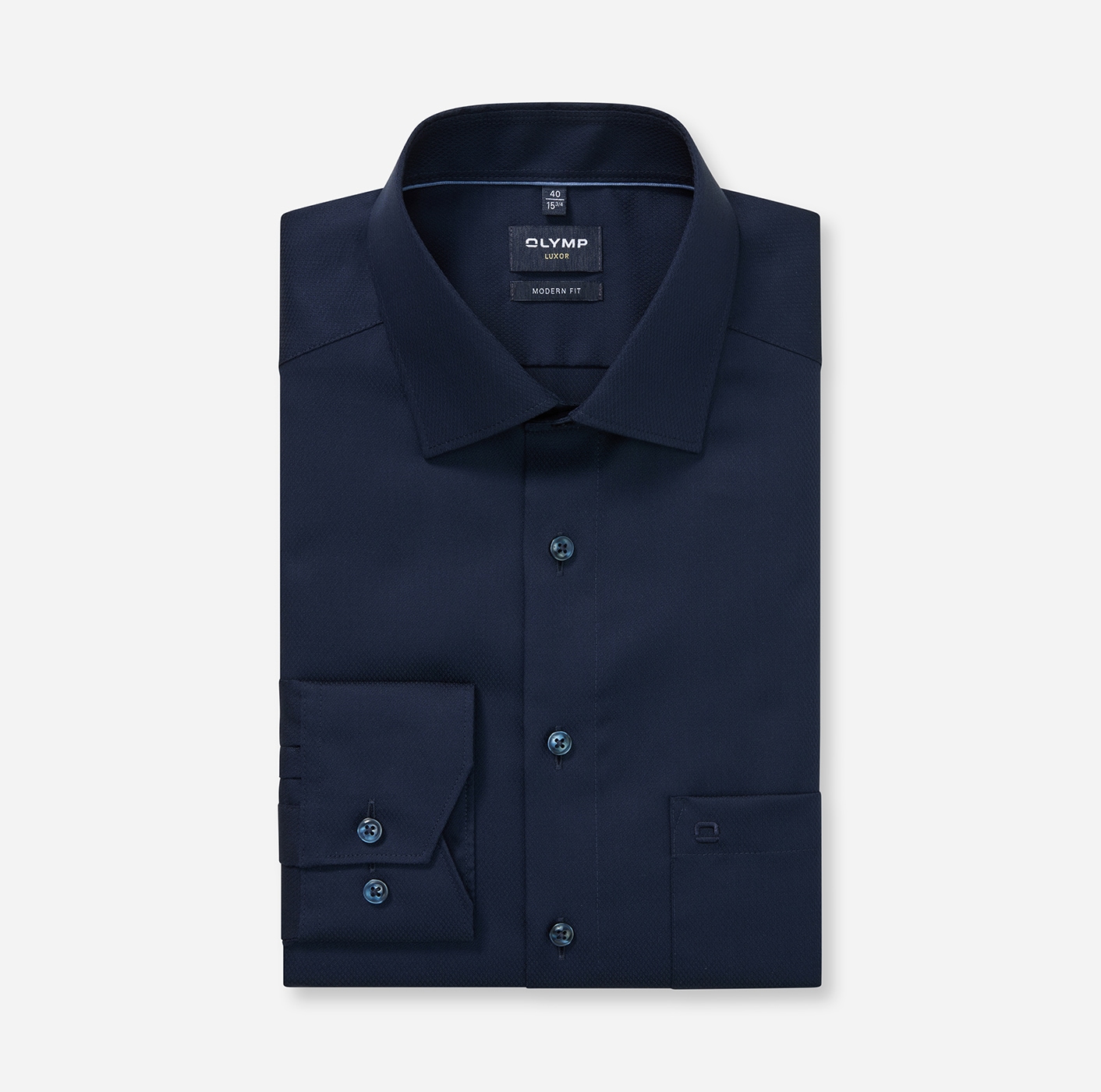 OLYMP Businesshemd »Luxor modern fit«, feine Struktur, Modern Fit, New Kentkragen