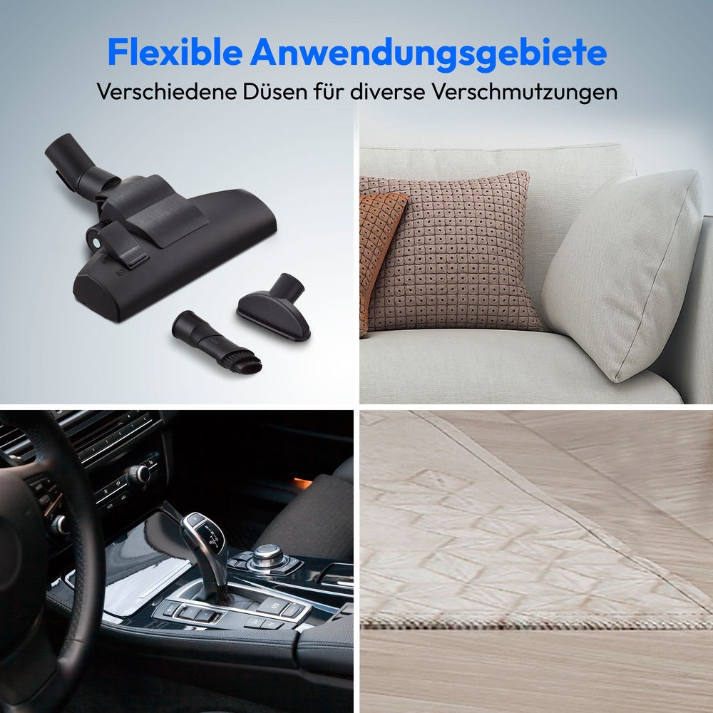 Medion® Bodenstaubsauger »P2000 (MD 11905), 21,5 kPa Saugleistung, 2L, Multizyklon-Technologie«, 700 W, beutellos, 5,2 Meter Kabellänge, HEPA 13 Filter, 72 dB, integriertes Zubehör