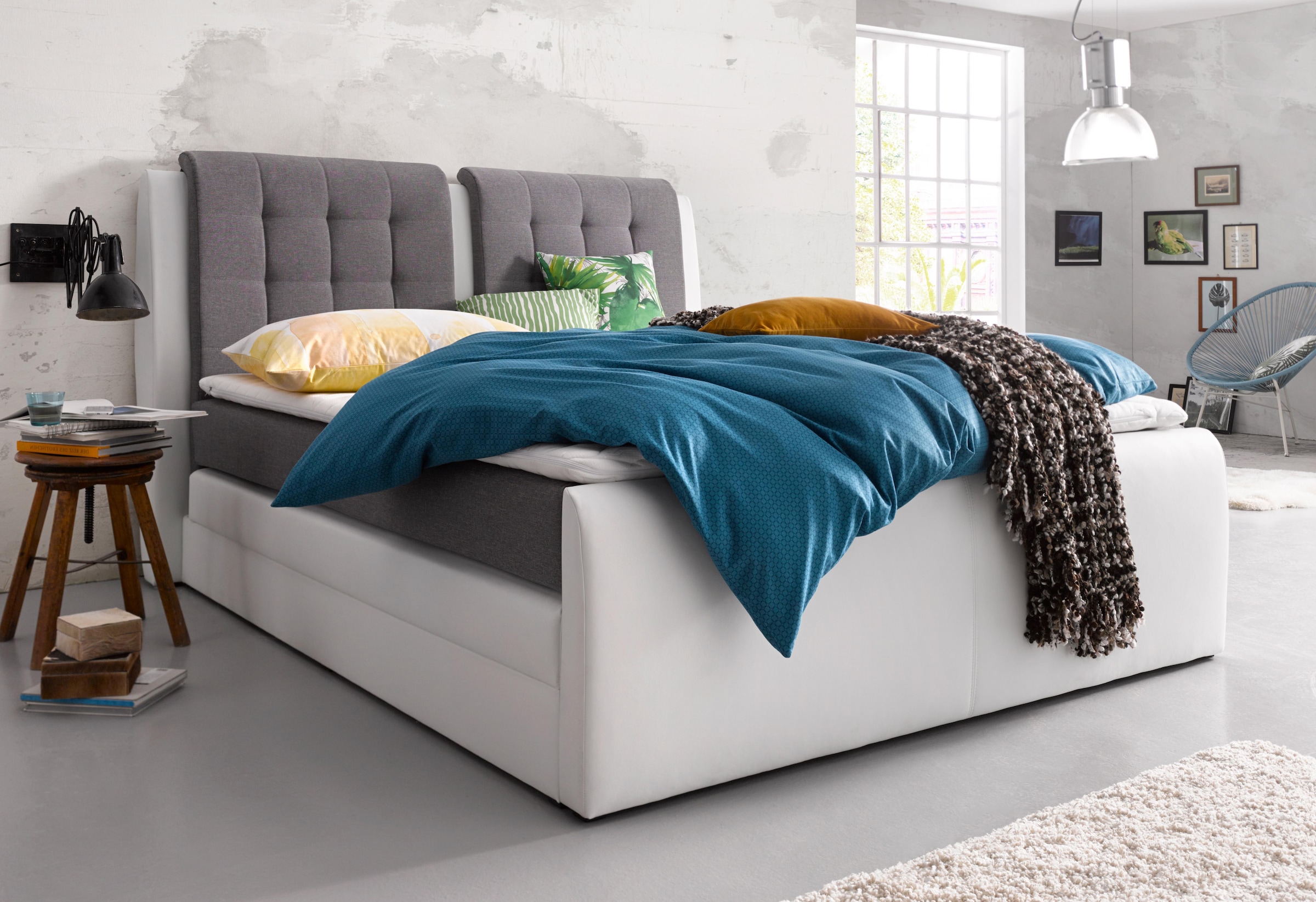 COLLECTION AB Boxspringbett »Rubene«, inkl. Bettkasten und Topper